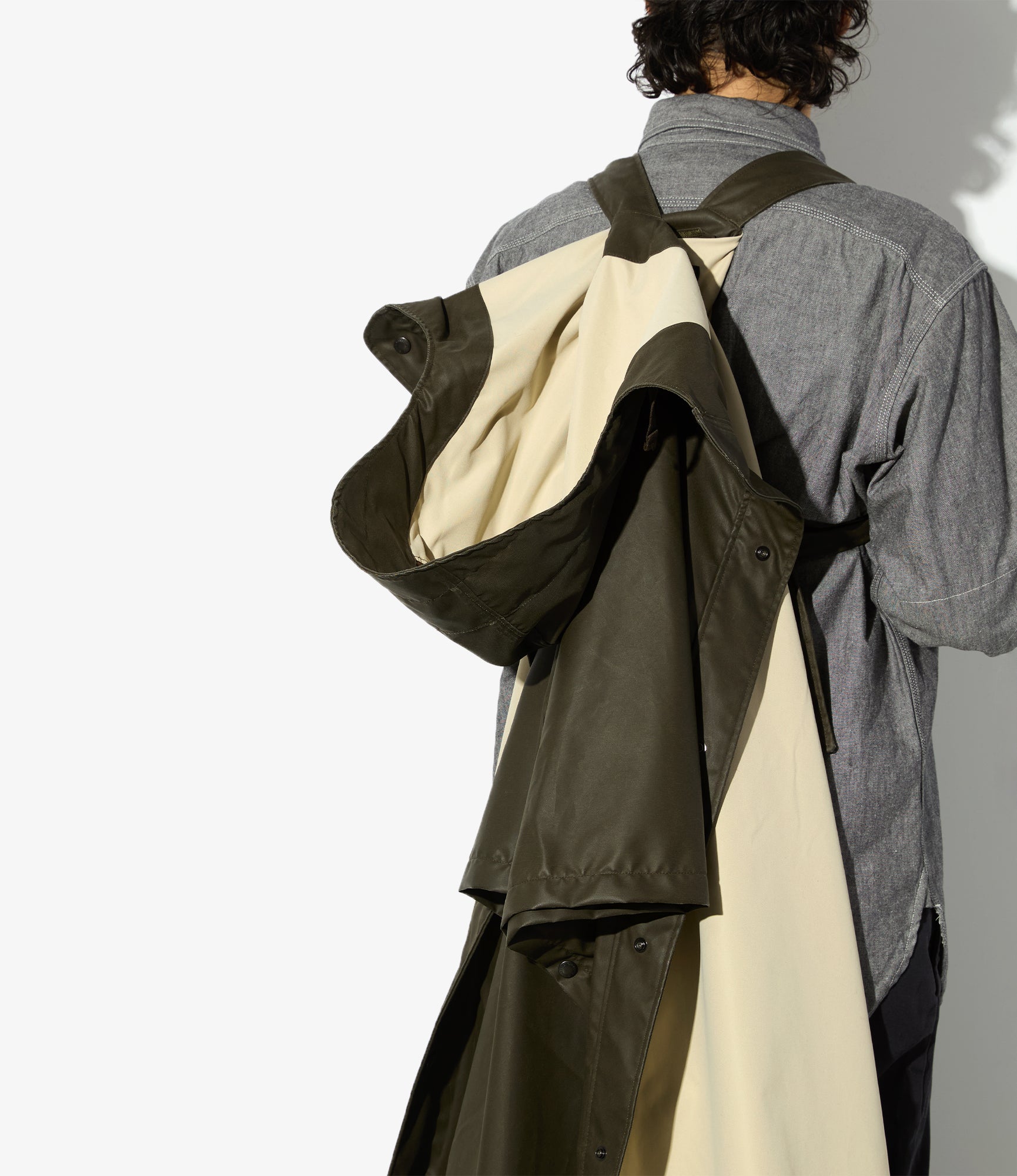 Poncho - Brown Polyester Coated Cloth