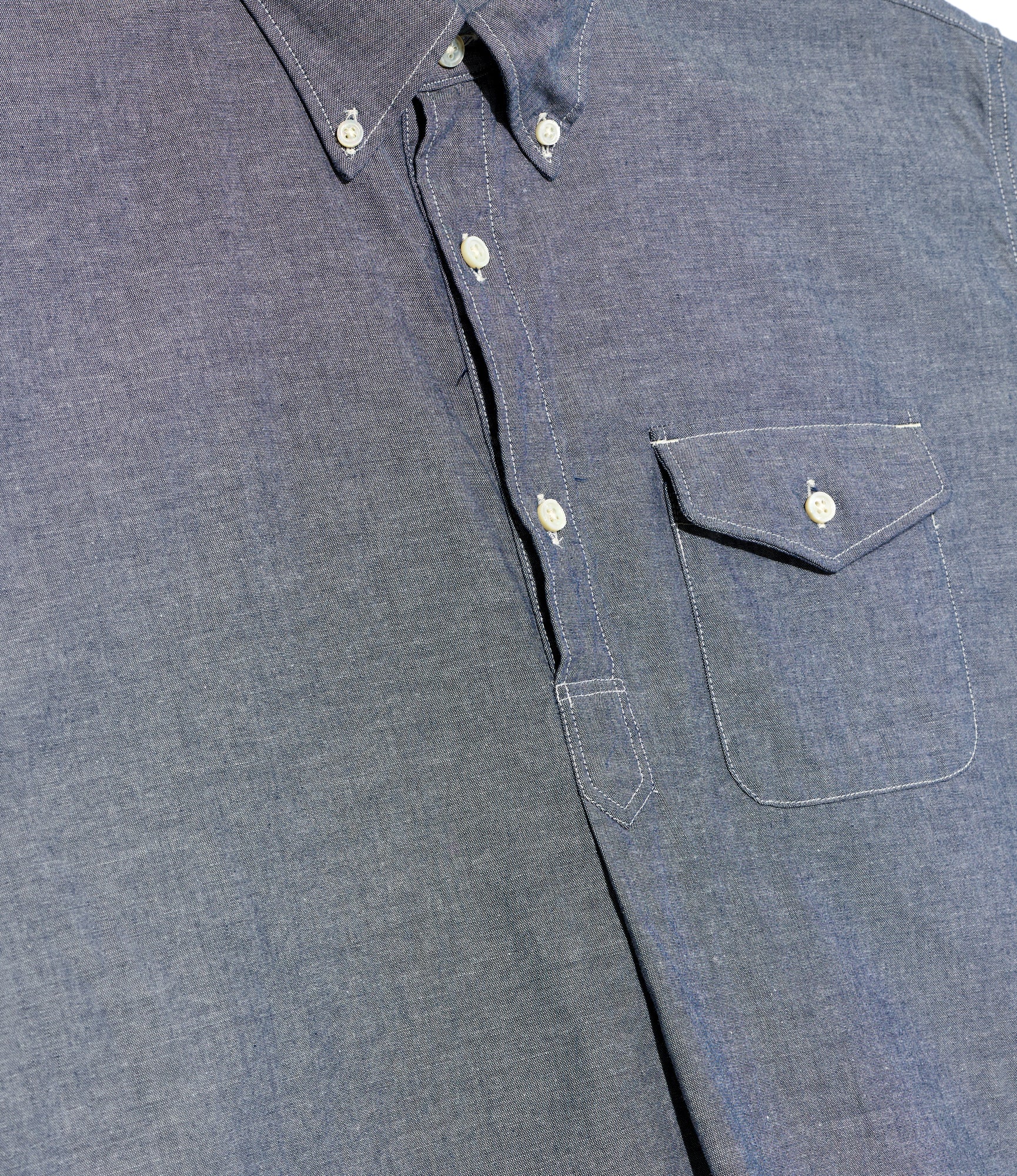 Popover Shirt - Indigo Cotton Chambray