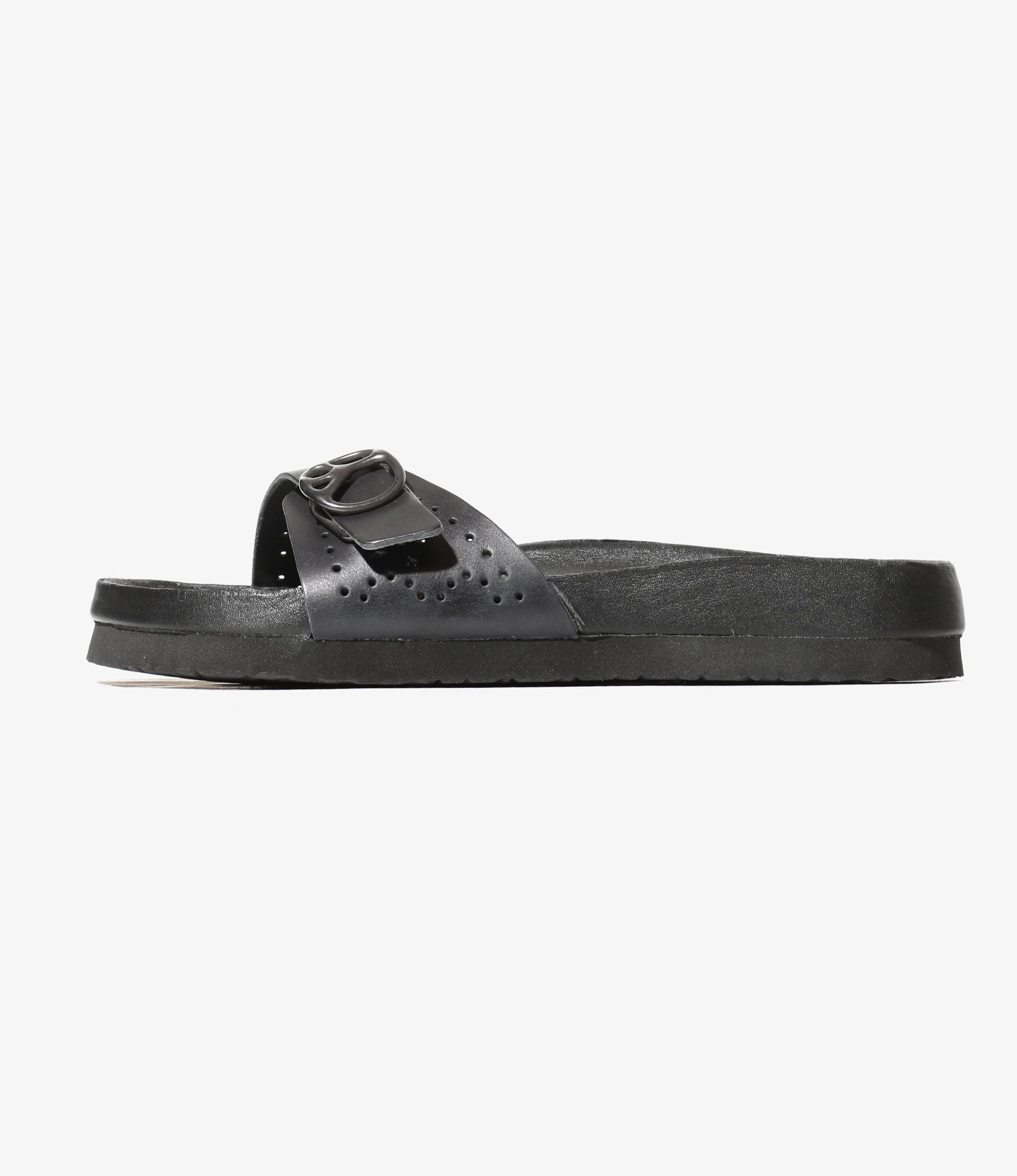 Single Strap Sandal - Black - Cowhide Lthr.