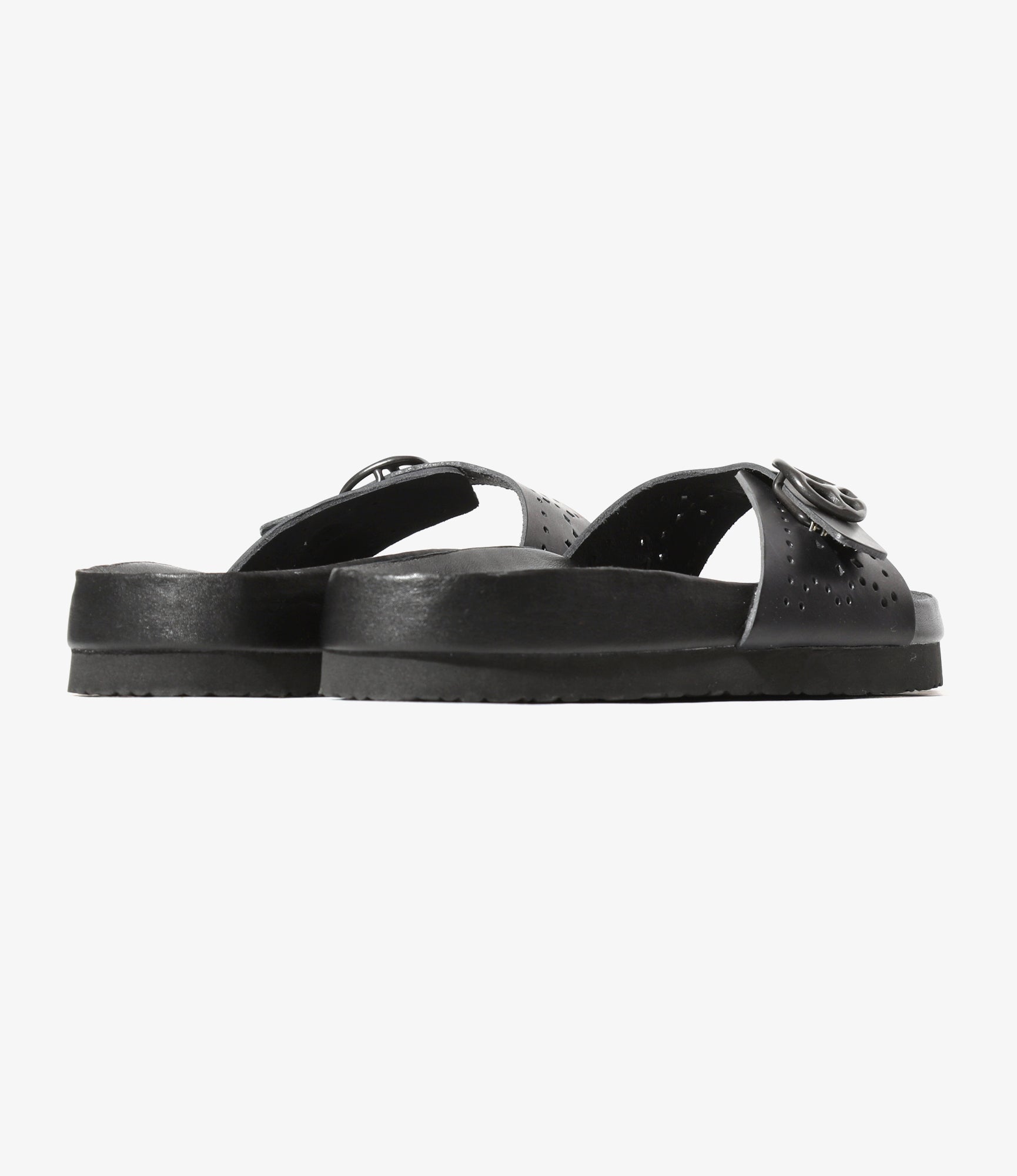 Single Strap Sandal - Black - Cowhide Lthr.
