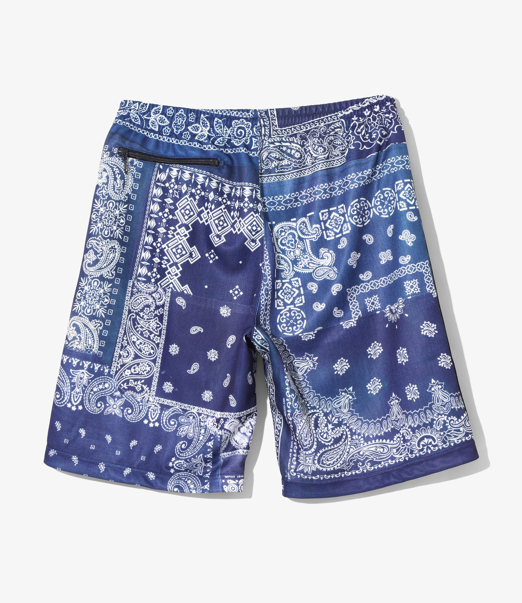 Needles x MIYAGIHIDETAKA - Track Shorts - Navy - Bandana Print