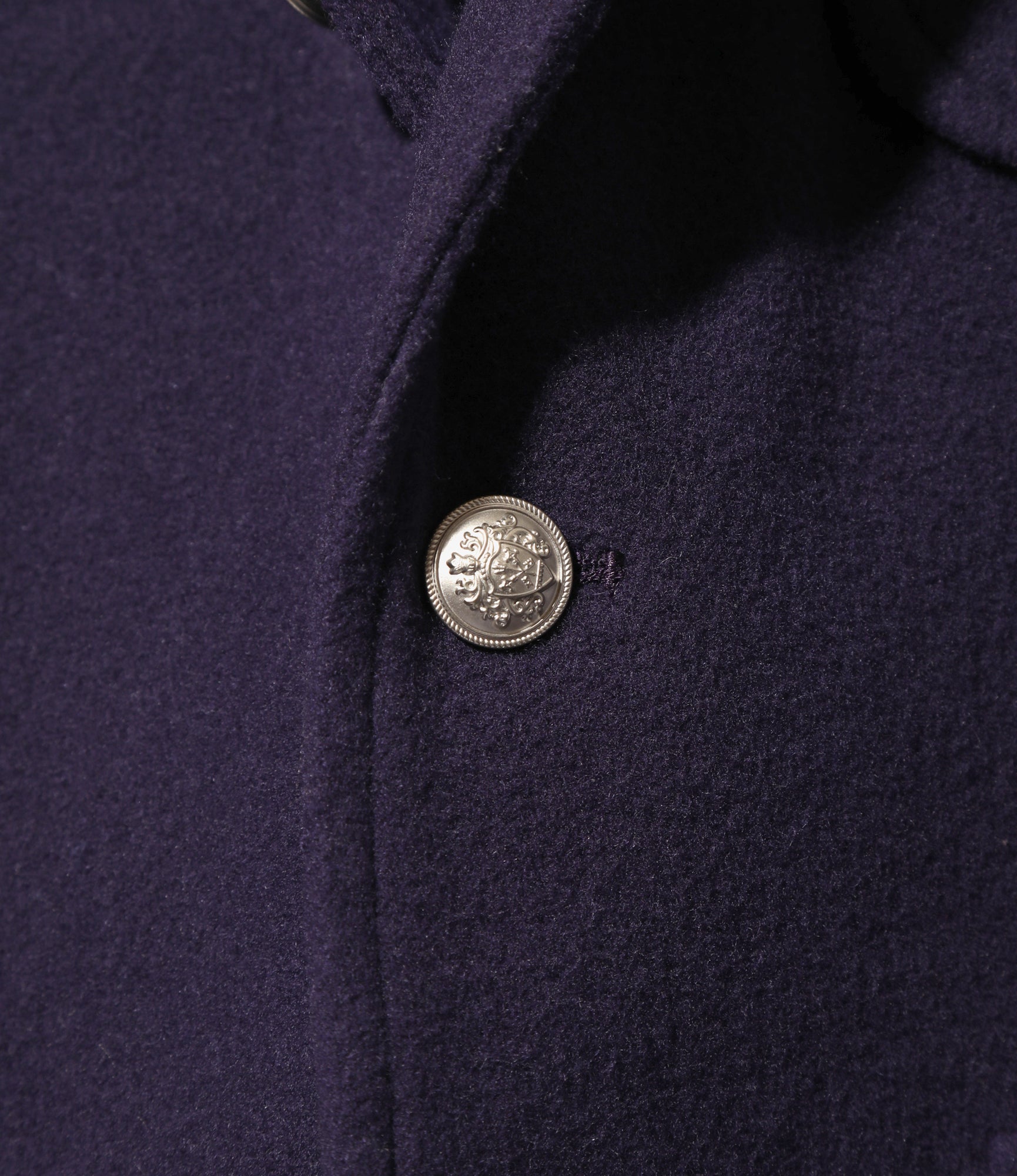 MB Single Blazer - Eggplant - Wool Moleskin