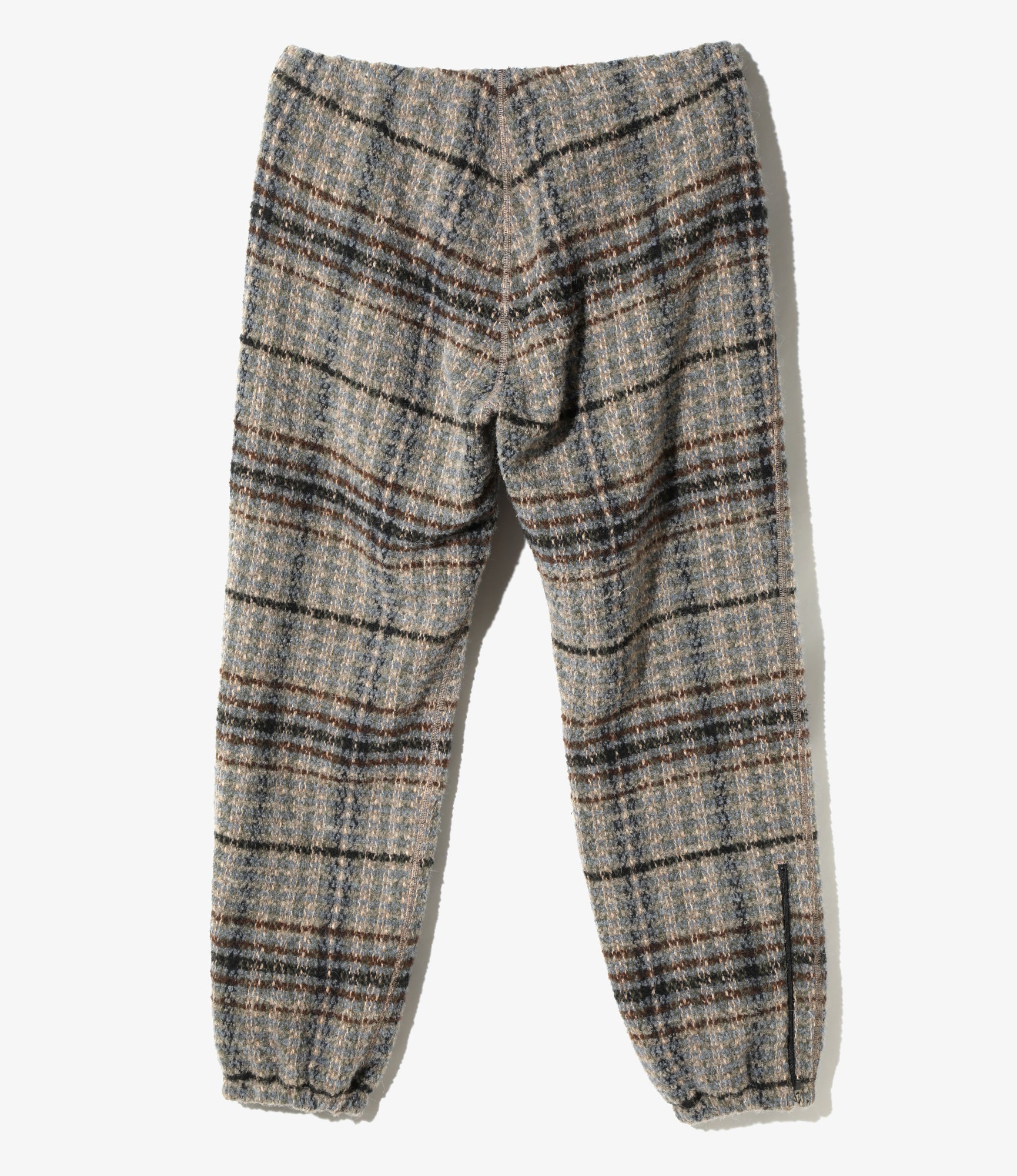 Zipped W.U. Pant - Sax/Brown/Grey - W/PE/PC/AP/N Plaid Tweed
