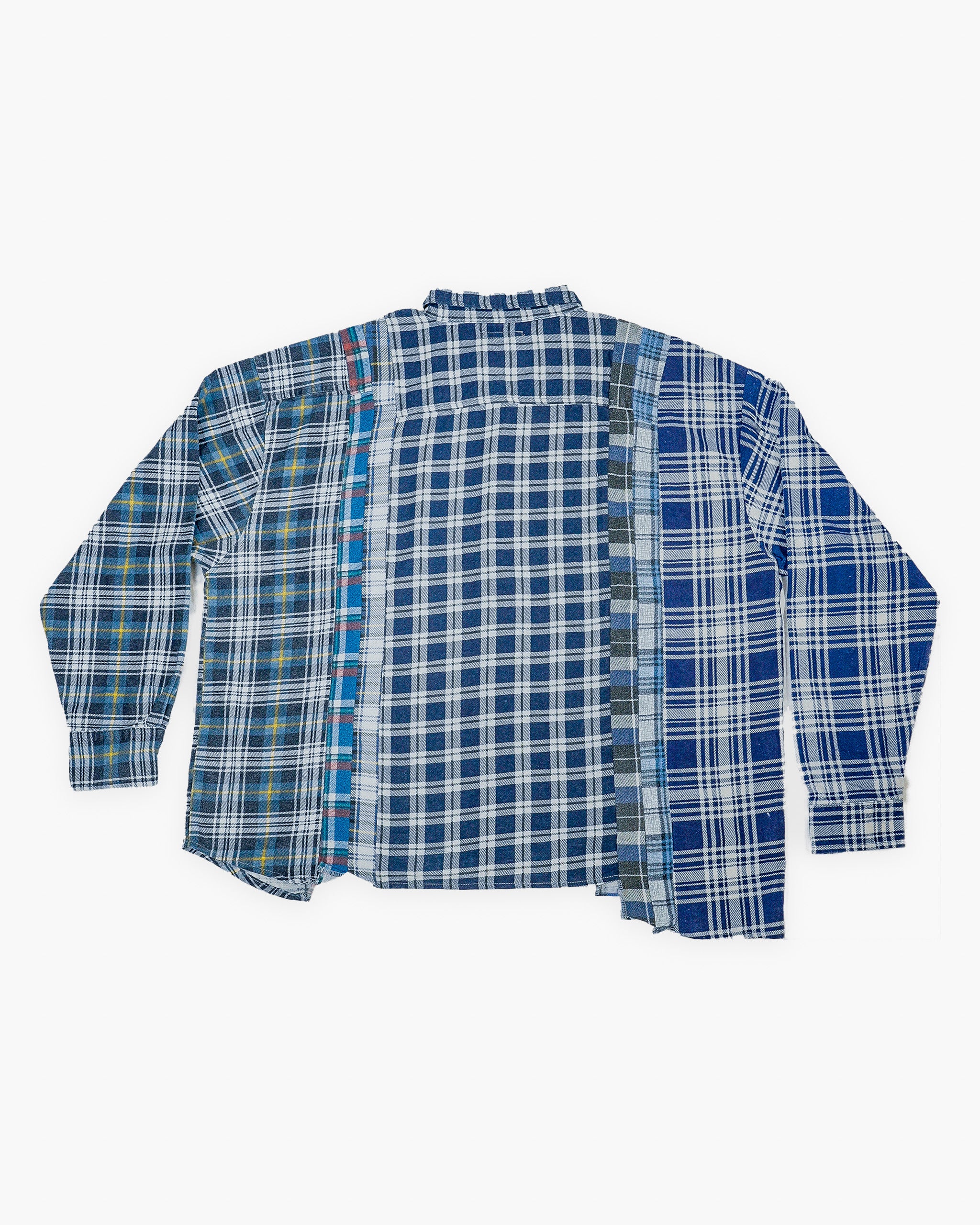 Rebuild by Needles 7 Cuts Wide Shirt - Blue / White - back