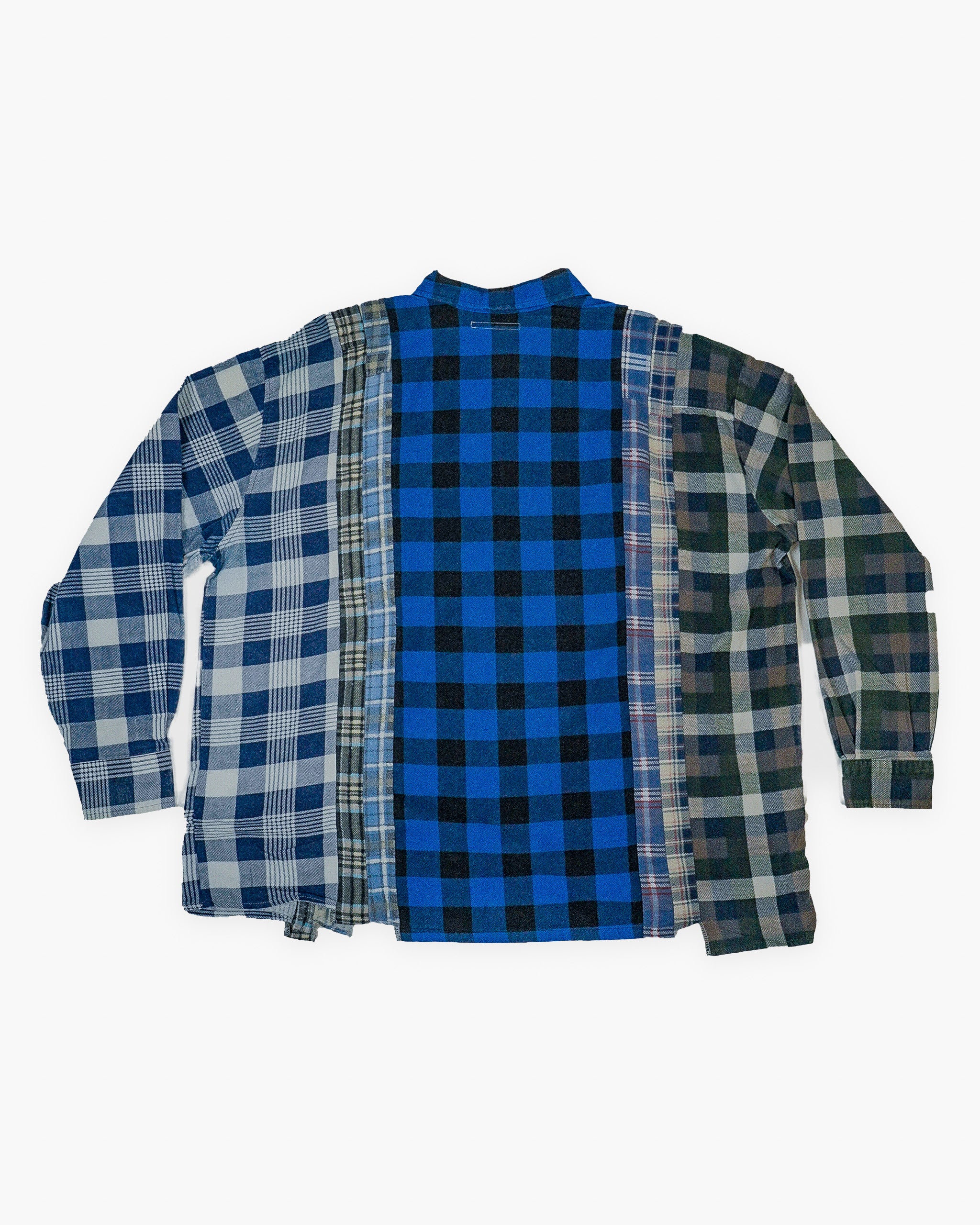Rebuild by Needles 7 Cuts Wide Shirt - Blue / Grey - back
