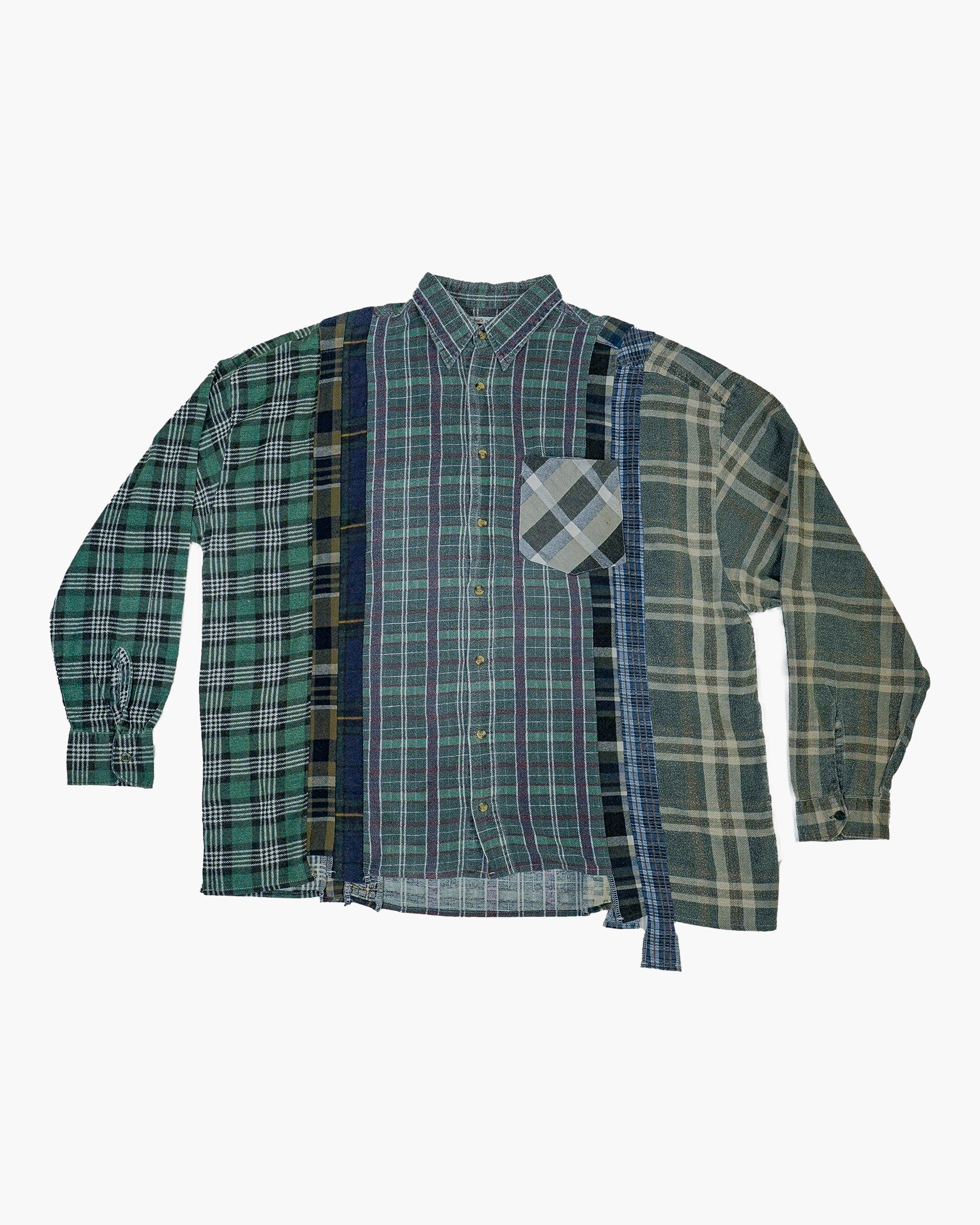 Rebuild by Needles 7 Cuts Wide Shirt - Green