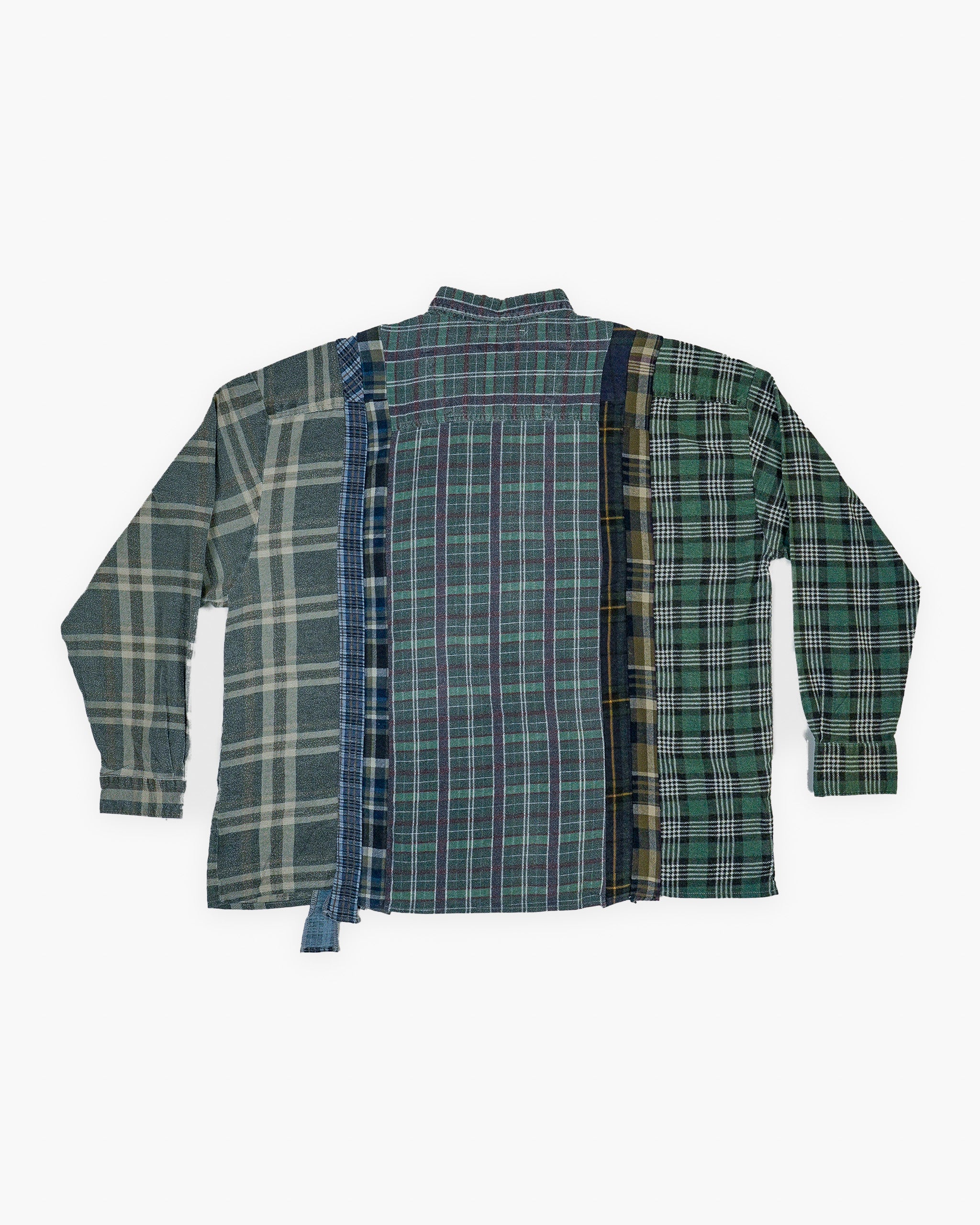 Rebuild by Needles 7 Cuts Wide Shirt - Green - back