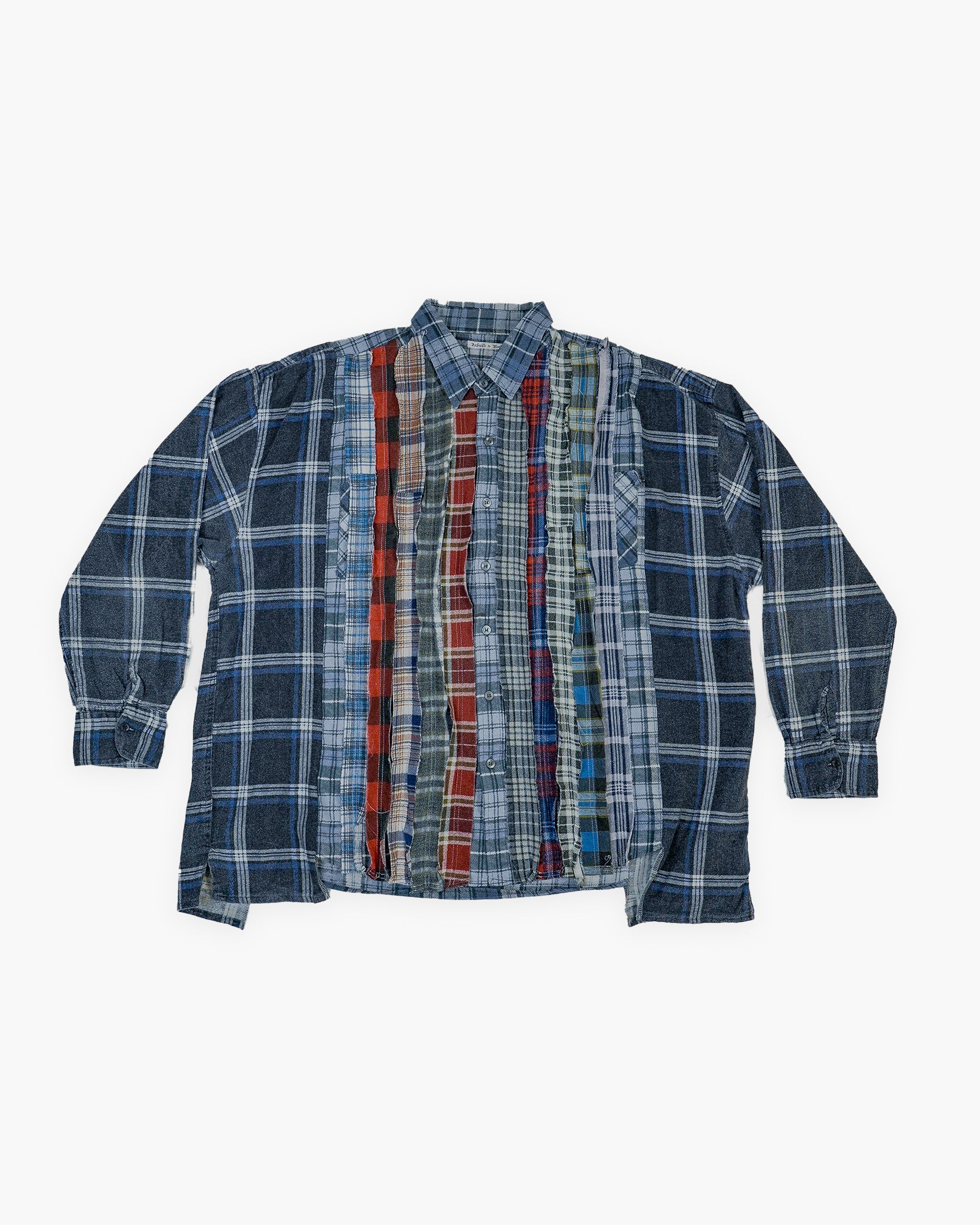 Rebuild by Needles Ribbon Wide Shirt - Navy / Blue