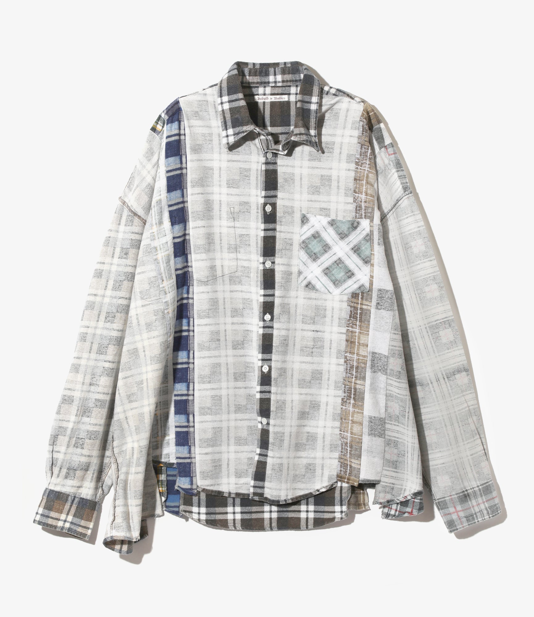 Rebuild Flannel Shirt -> I.O. Flannel Shirt ->7 Cuts Wide Shirt - Assorted