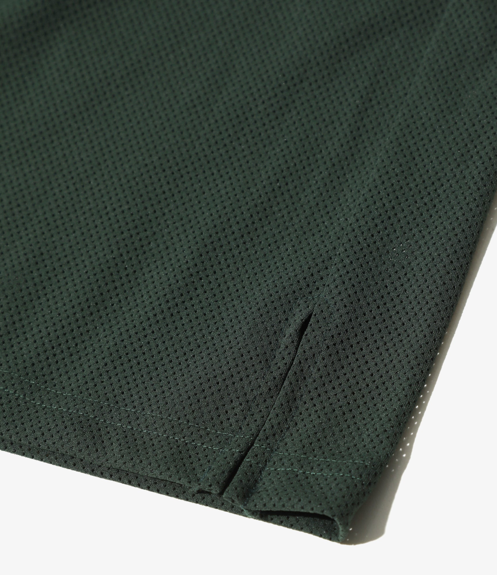 V-Neck Cardigan - Dk. Green - Knit Mesh