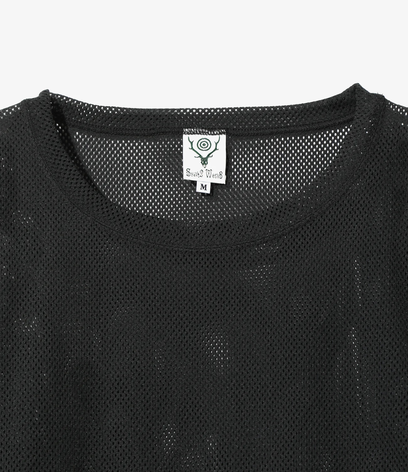 L/S Crew Neck Shirt - Black - Knit Mesh