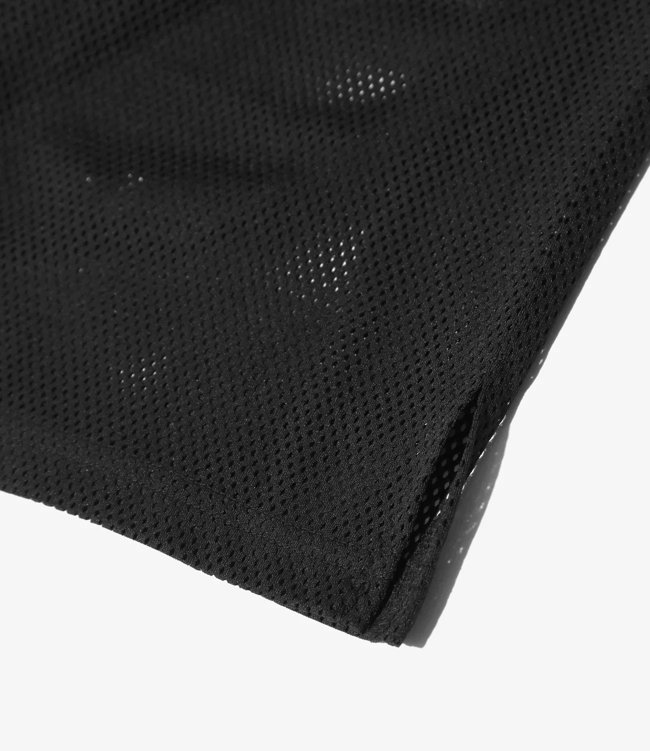 L/S Crew Neck Shirt - Black - Knit Mesh