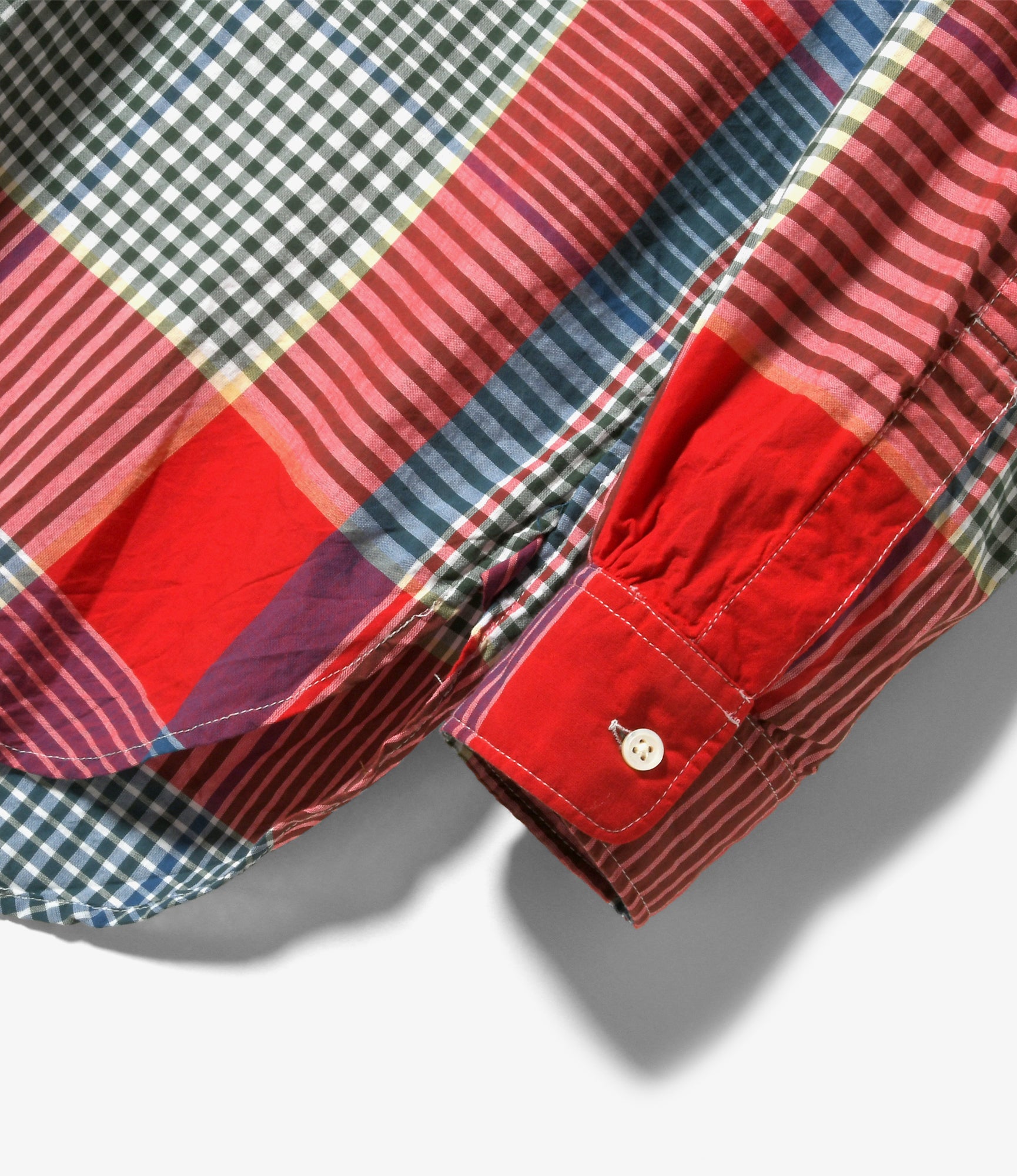 19th Century BD Shirt - Red/Green Big Madras Plaid