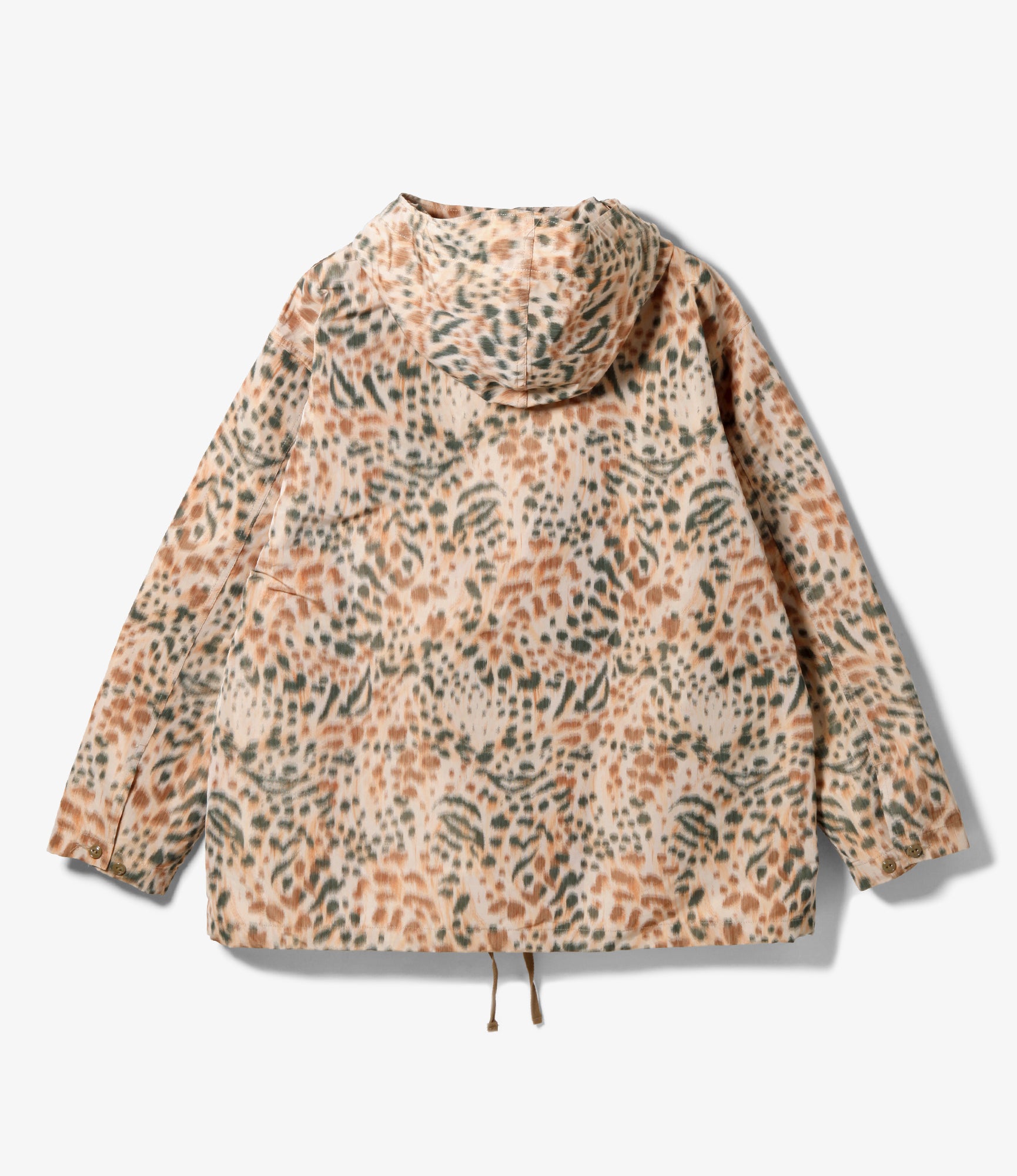 Cagoule Shirt - Brown Polyester Leopard Print