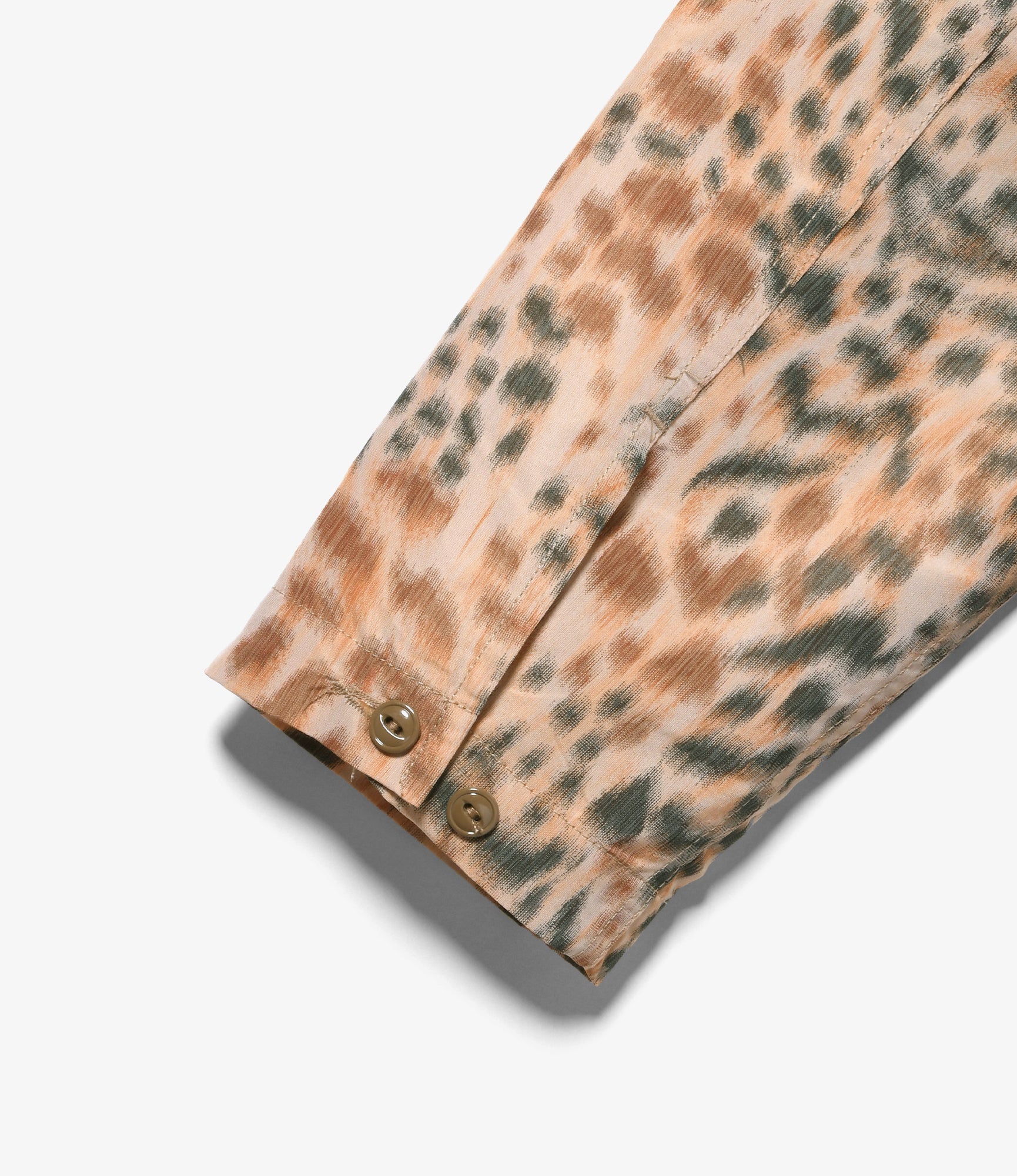 Cagoule Shirt - Brown Polyester Leopard Print