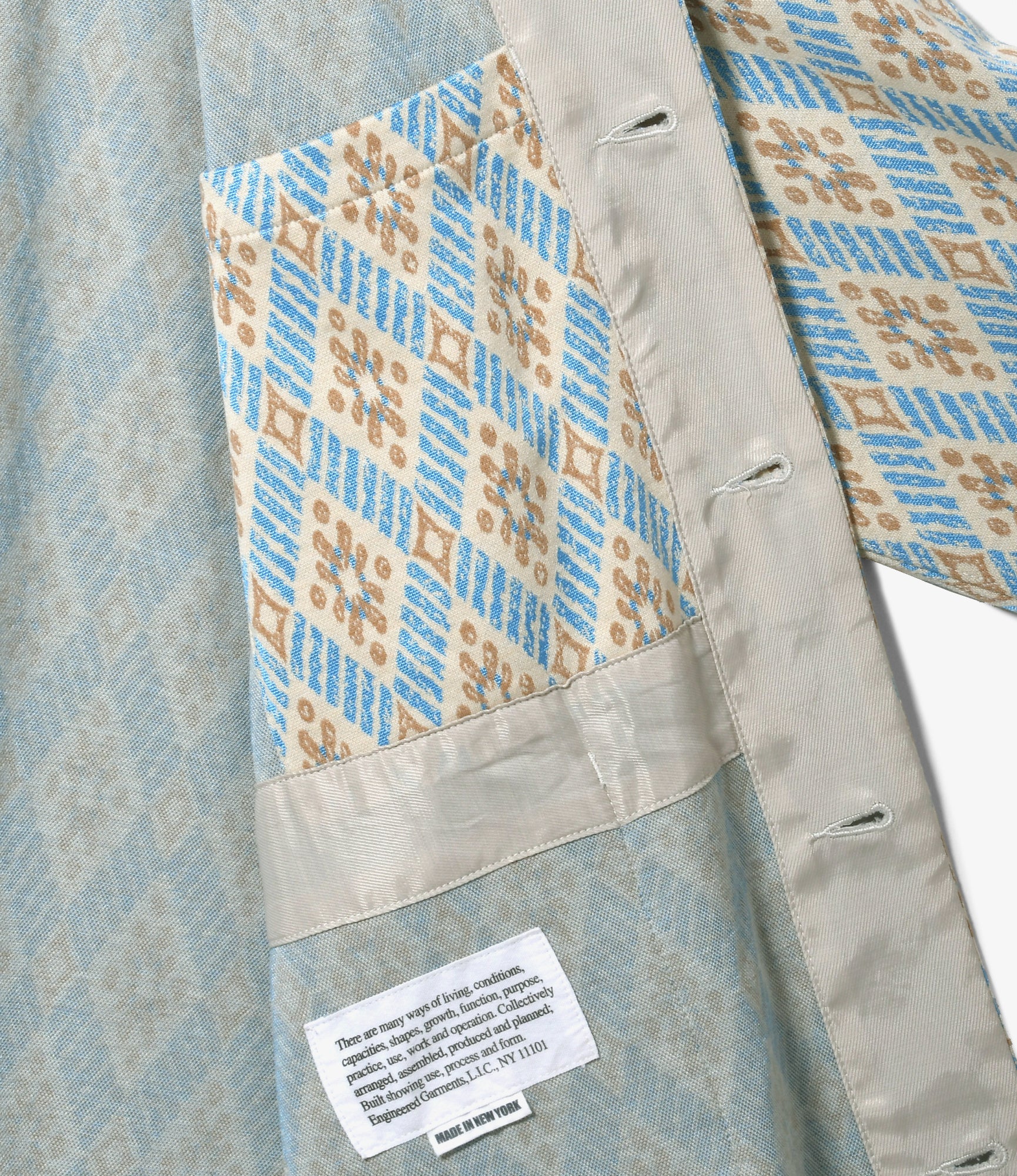 Knit Cardigan - Lt. Blue Crest Knit Jq.