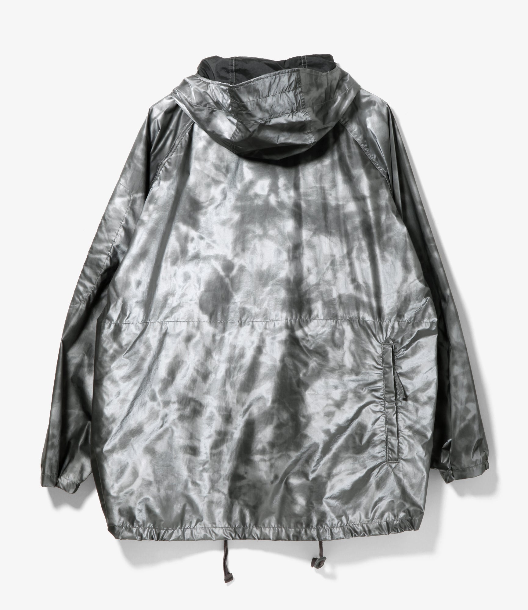 Atlantic Parka - Silver Nylon Shadow Print