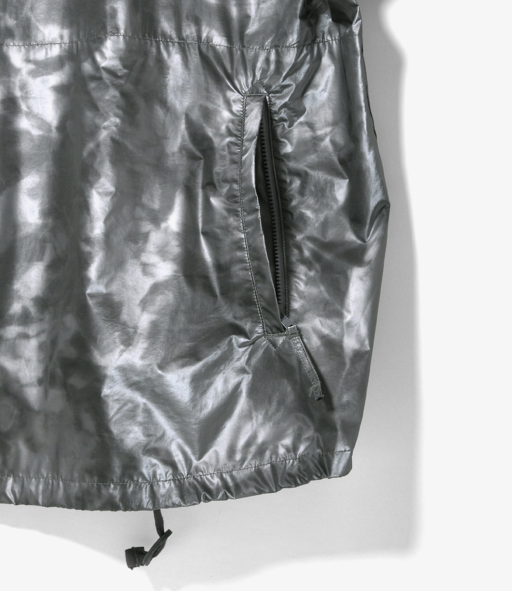 Atlantic Parka - Silver Nylon Shadow Print