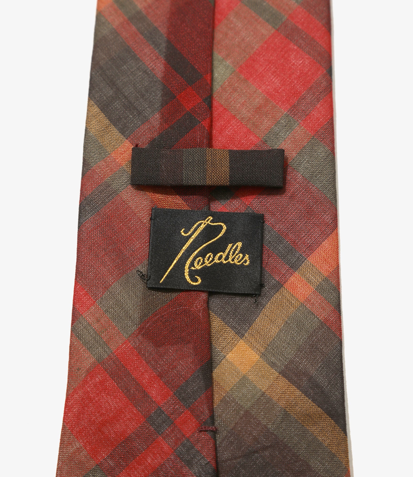 Neck Tie - Red - W/N Madras Check
