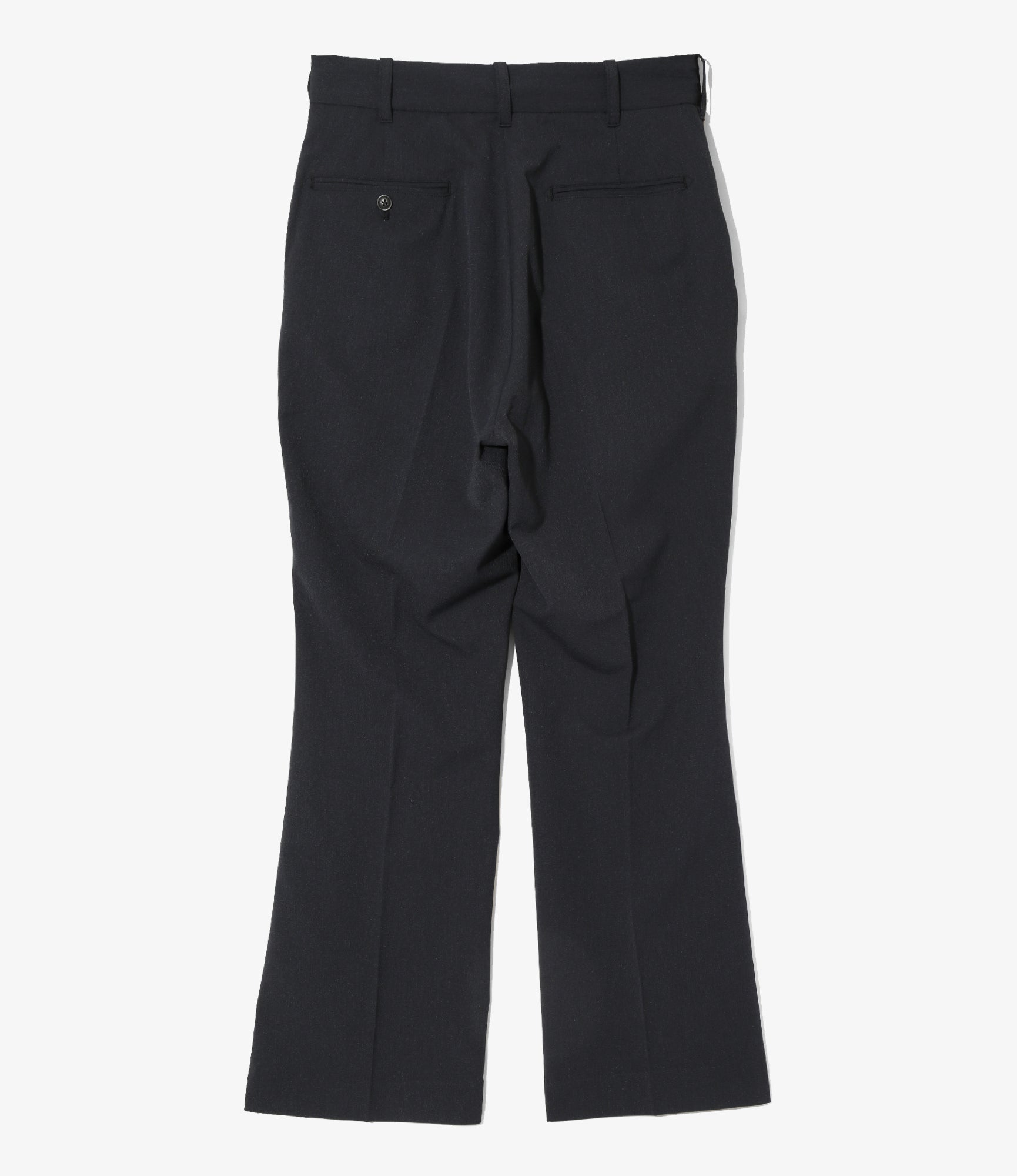 Boot Cut Trouser - Navy - Poly Twill