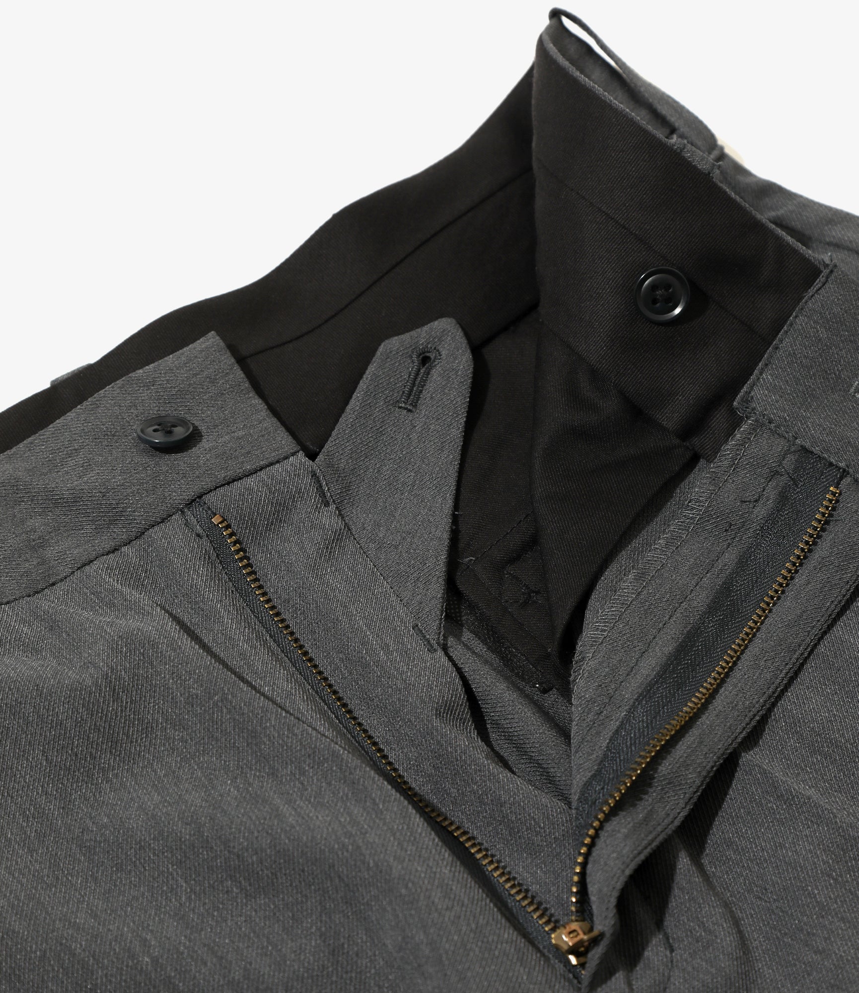 Boot Cut Trouser - Grey - Poly Twill