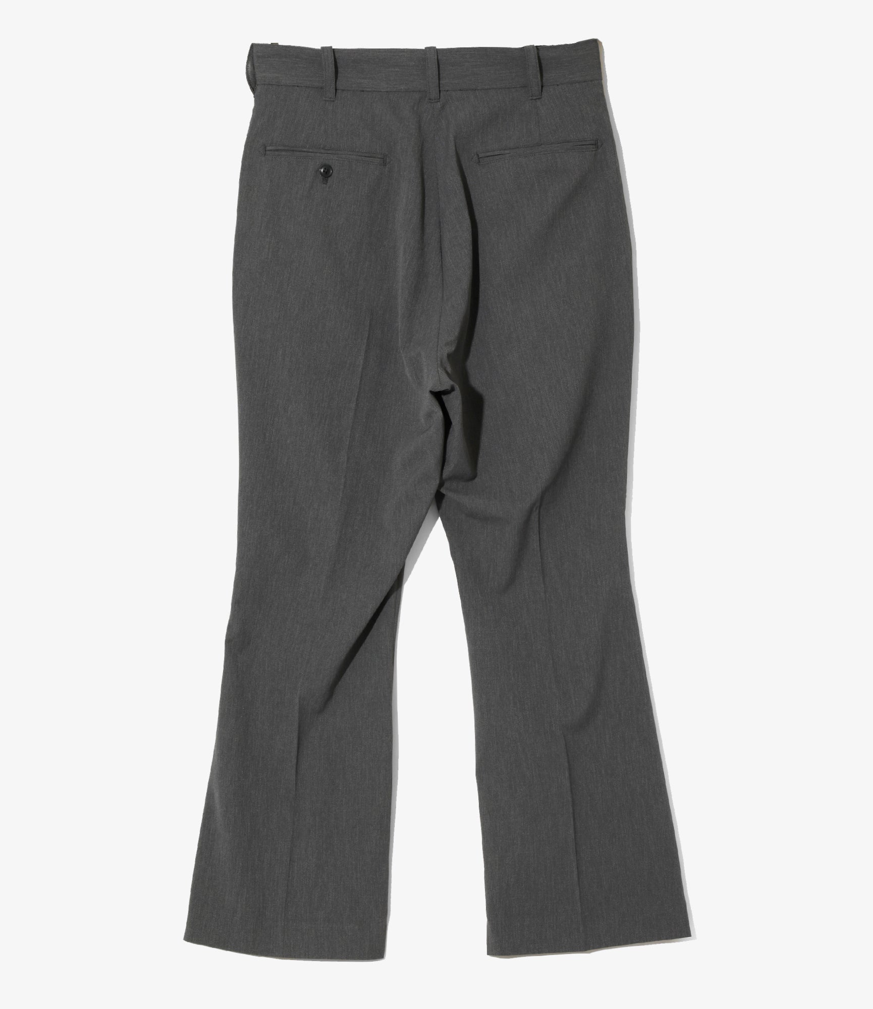 Boot Cut Trouser - Grey - Poly Twill