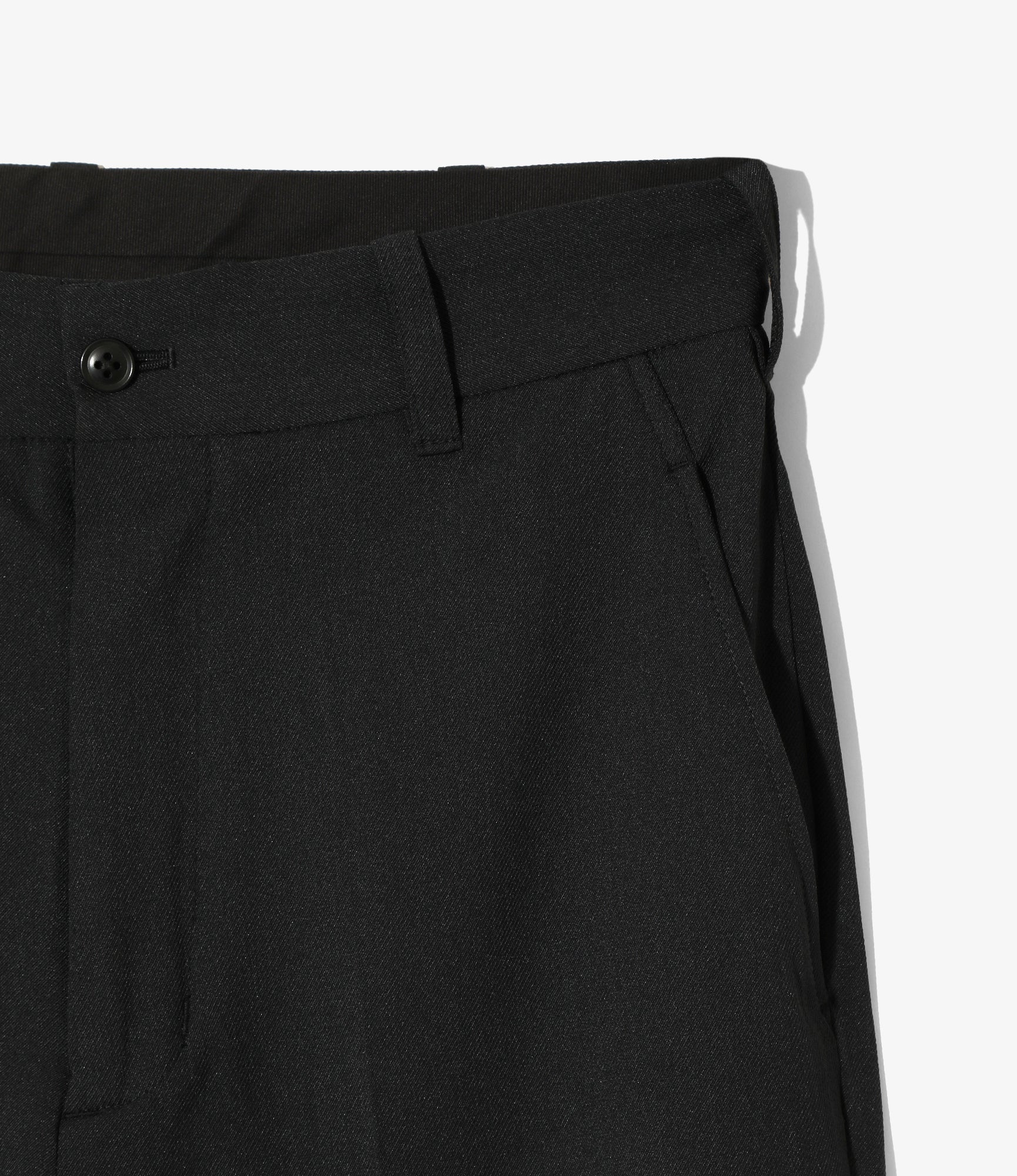 Boot Cut Trouser - Black - Poly Twill