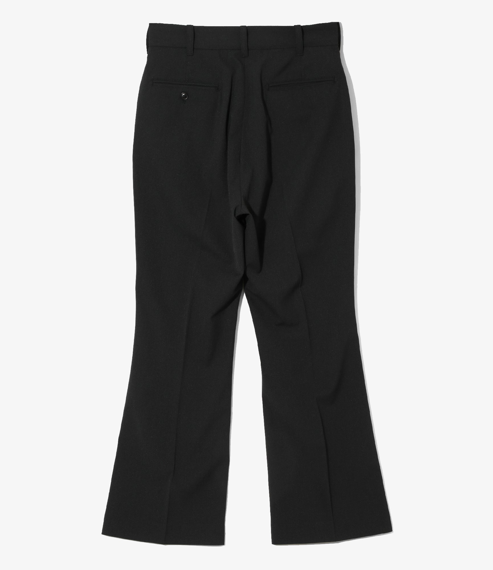 Boot Cut Trouser - Black - Poly Twill