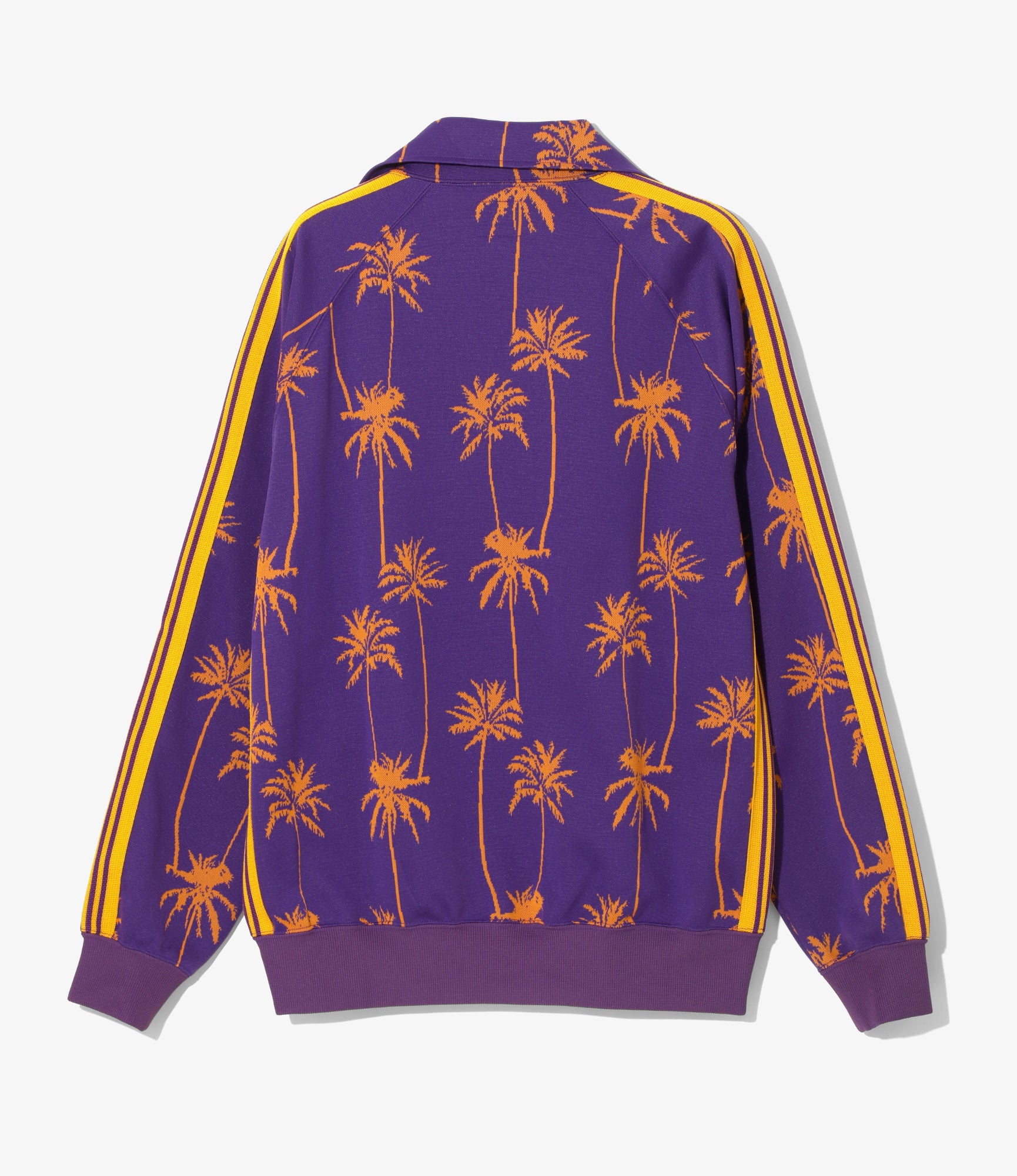 Track Jacket - Purple/Orange - Poly Jq. Palm Tree Stripe