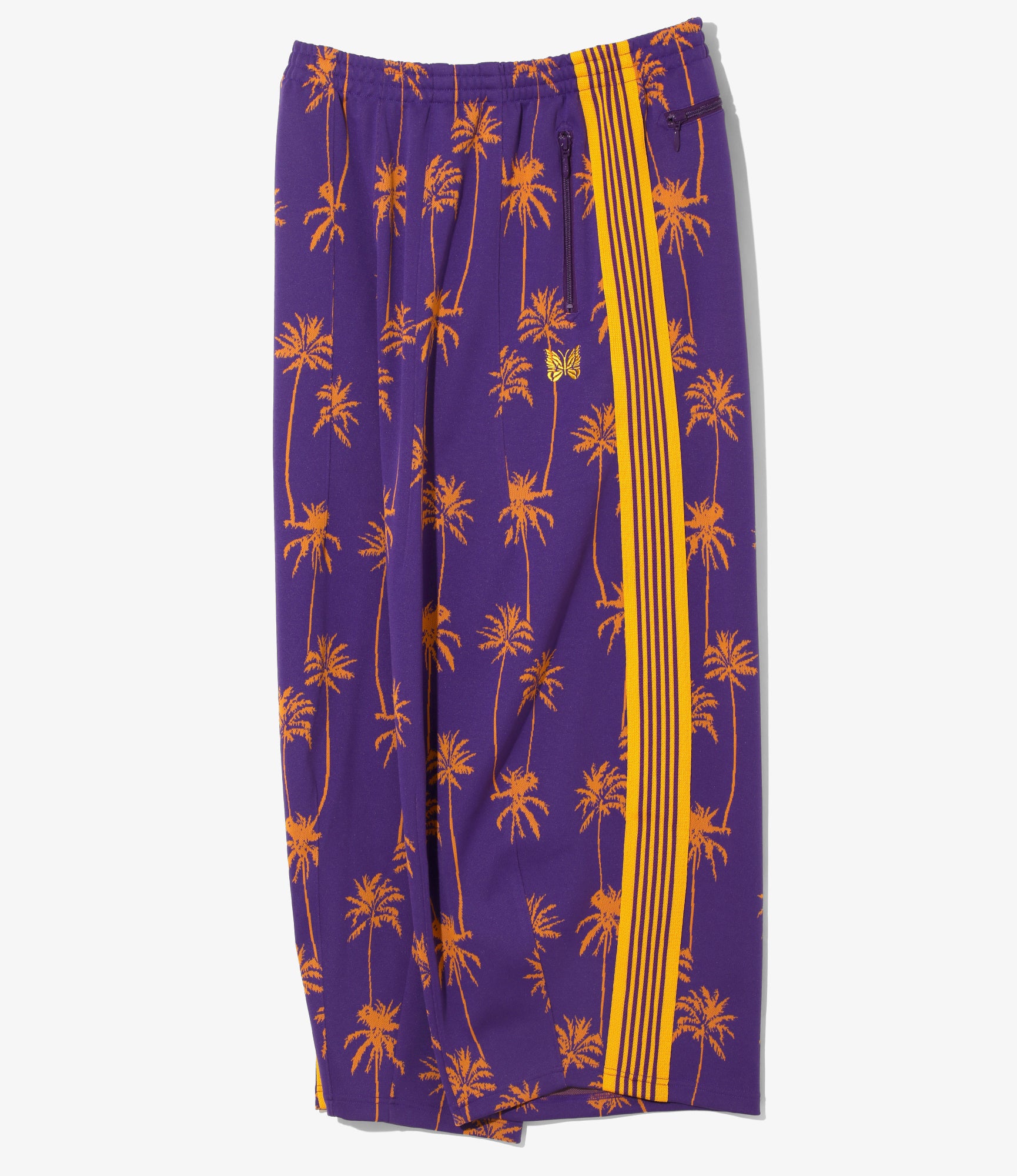 H.D. Track Pant - Purple/Orange - Poly Jq. Palm Tree Stripe