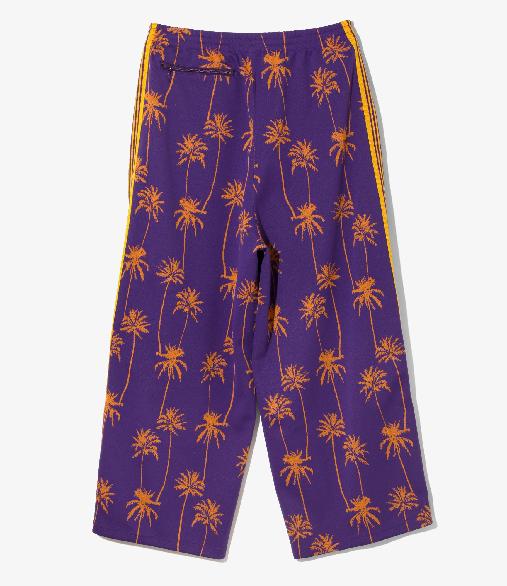 H.D. Track Pant - Purple/Orange - Poly Jq. Palm Tree Stripe