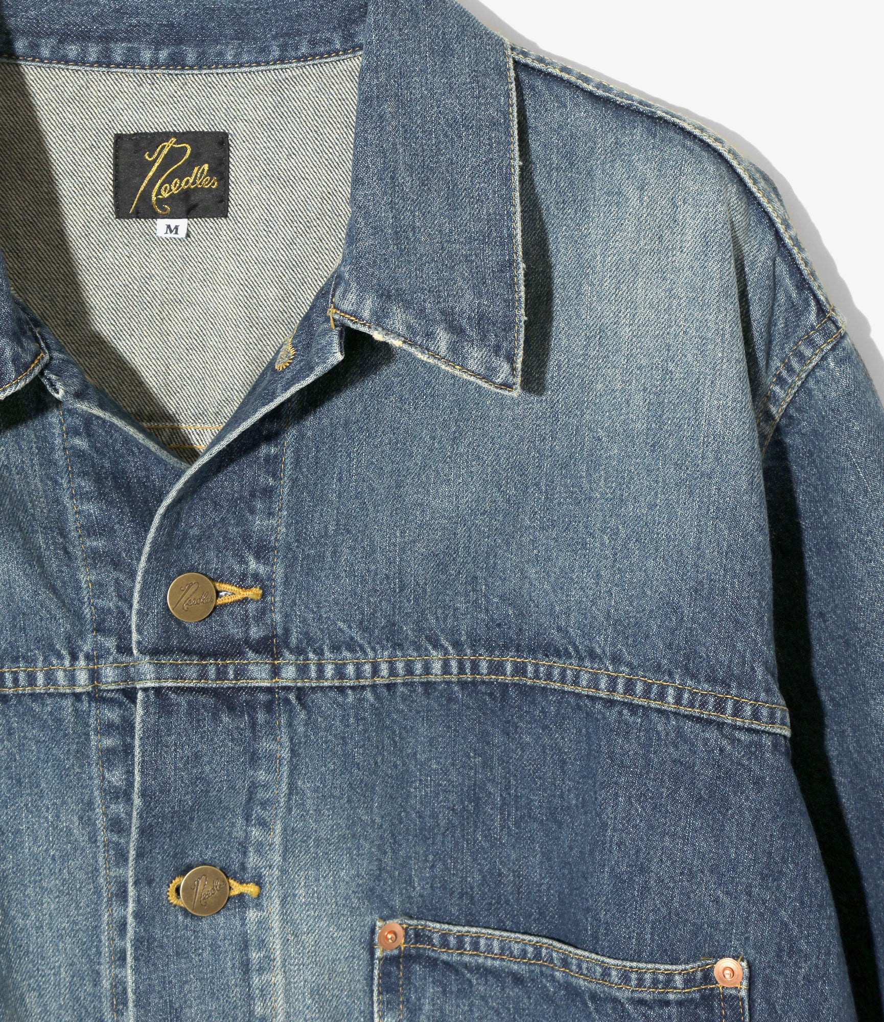Darts Bottom Jean Jacket - 12oz Denim - Indigo