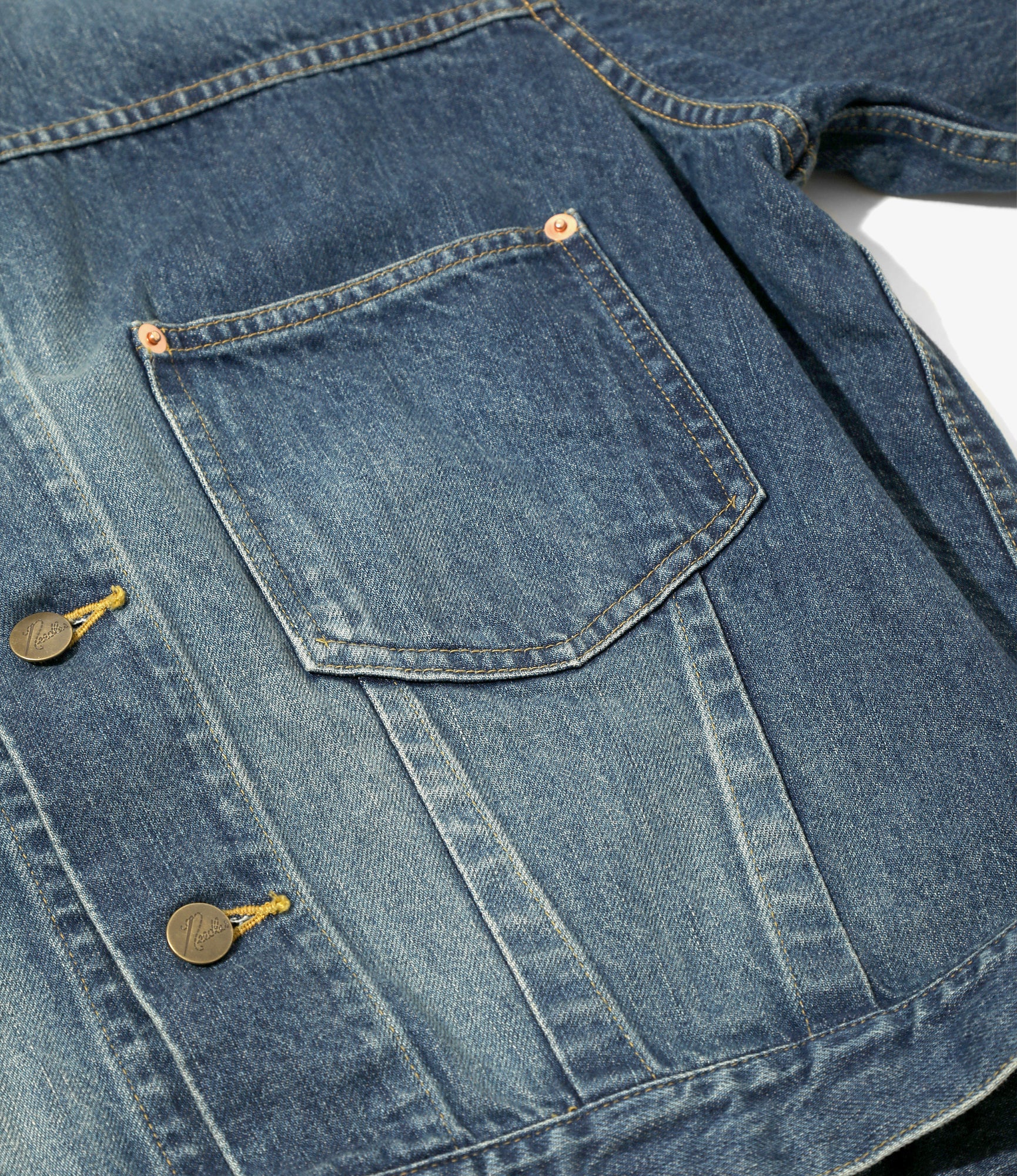 Darts Bottom Jean Jacket - 12oz Denim - Indigo