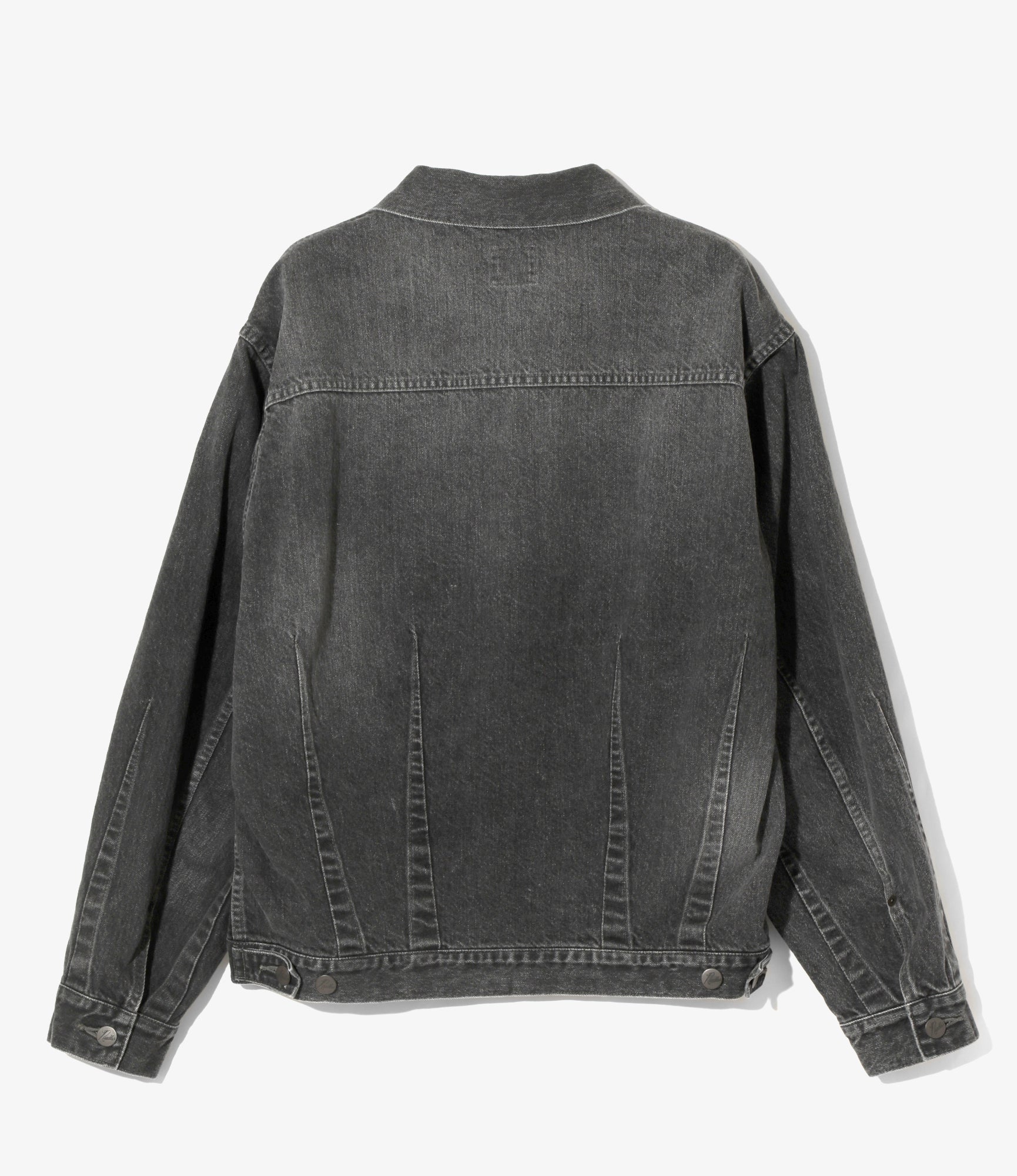 Darts Bottom Jean Jacket - Black - 12oz Denim