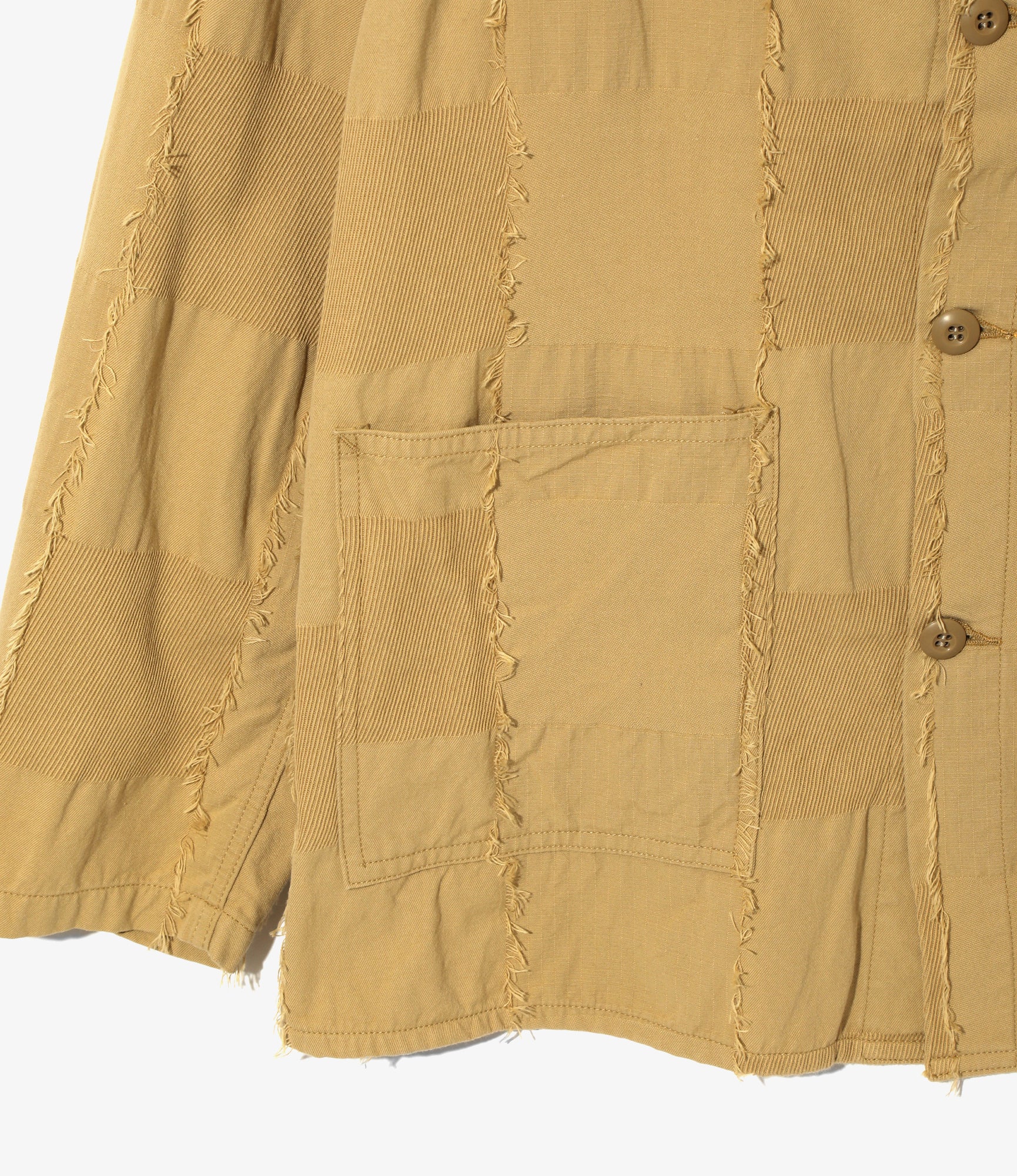 D.N. Coverall - Khaki - Ripstop Cut Jacquard