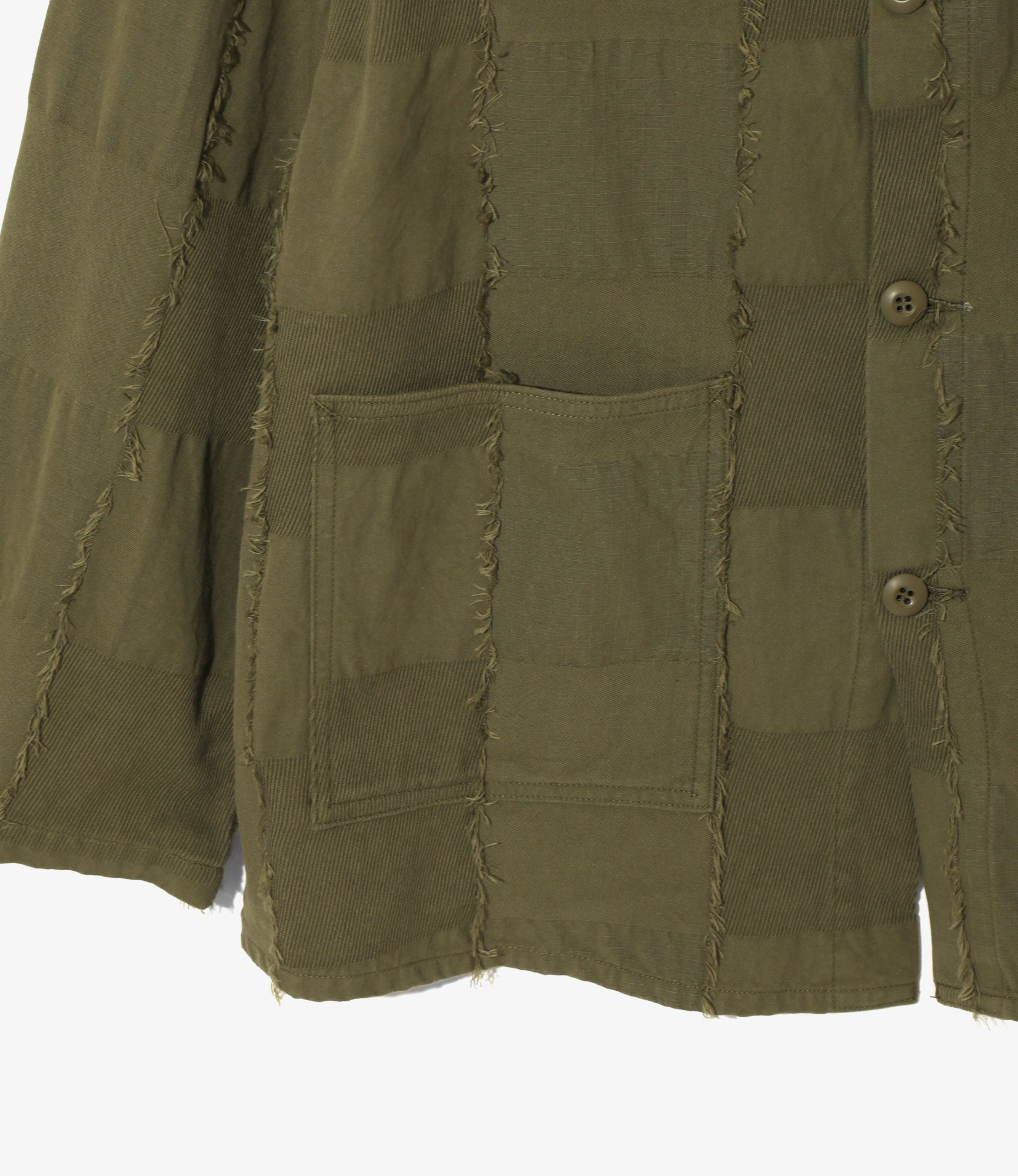 D.N. Coverall - Olive - Ripstop Cut Jacquard