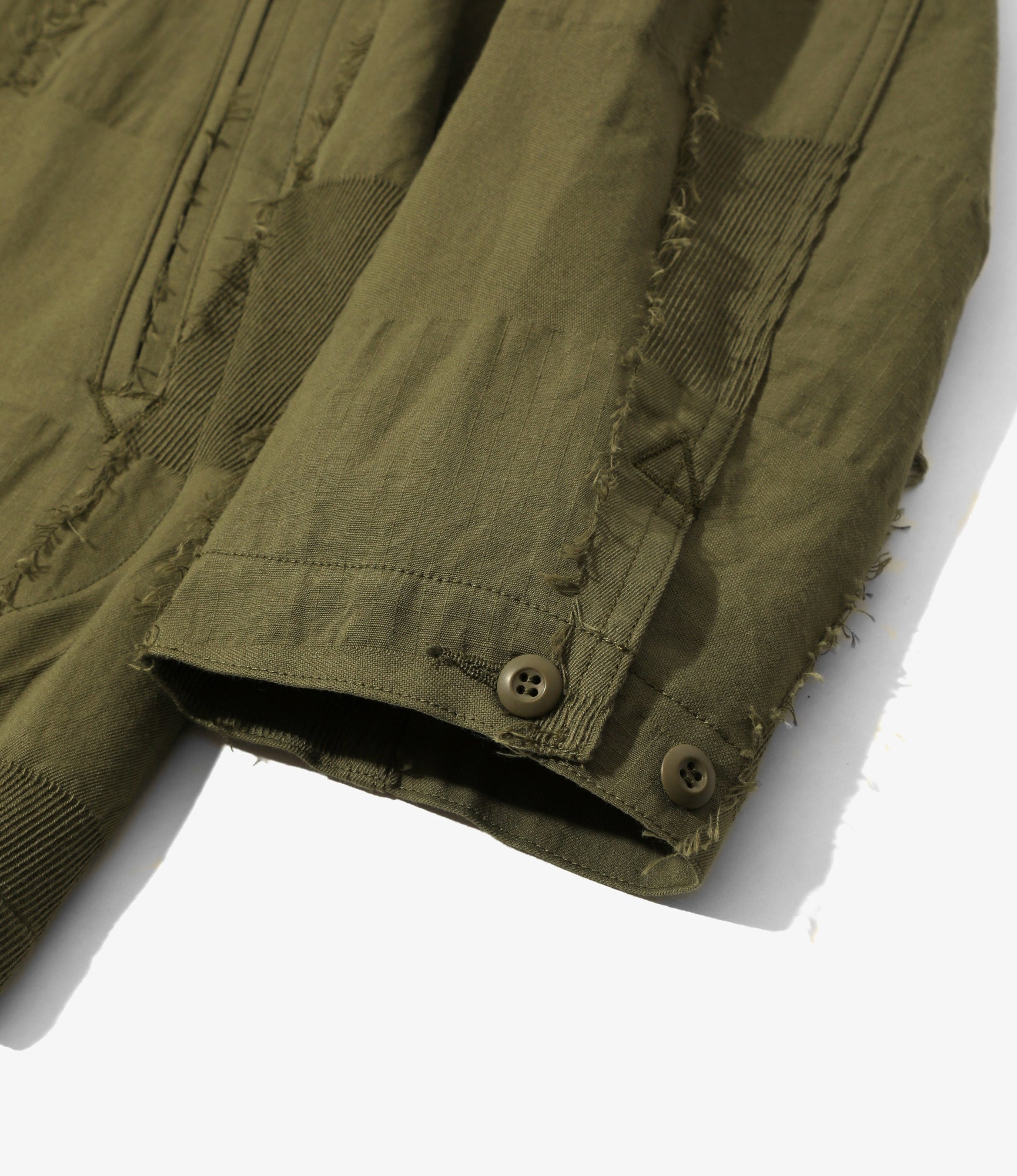 D.N. Coverall - Olive - Ripstop Cut Jacquard