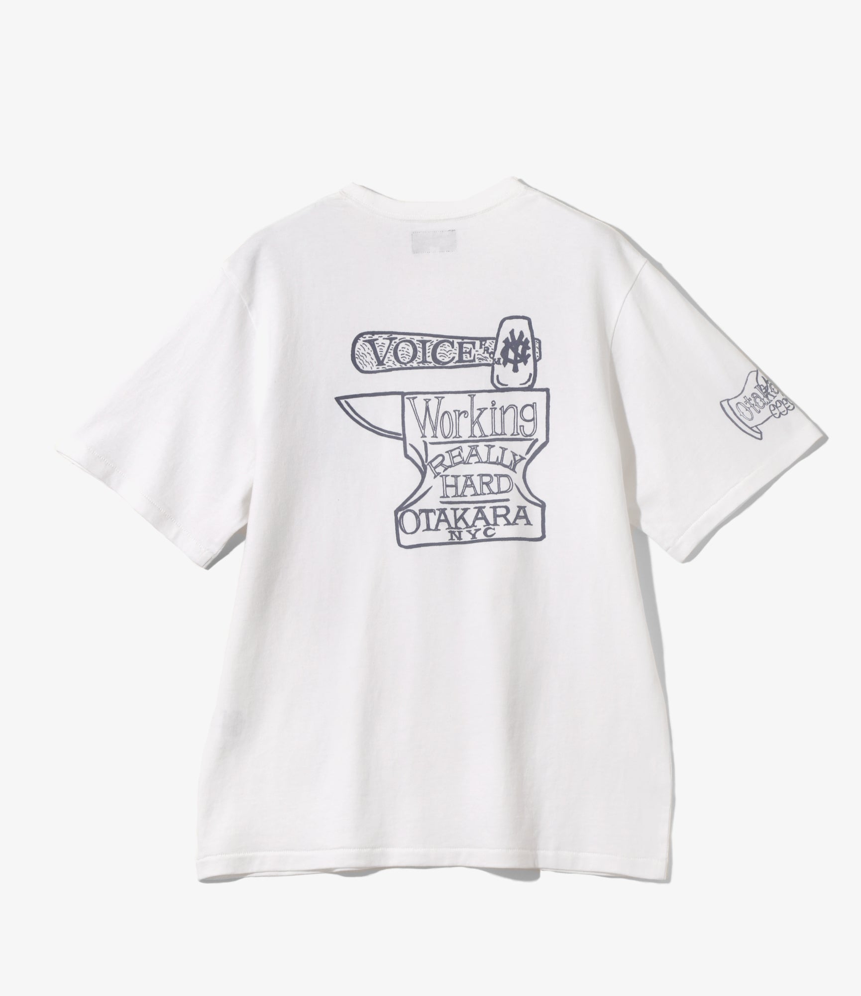 Printed Tee - White - Iron Hand