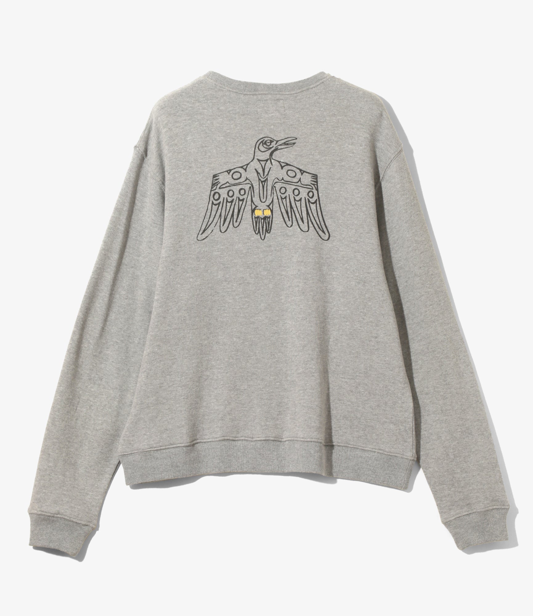 Printed Sweat Shirt - H. Grey - Edge