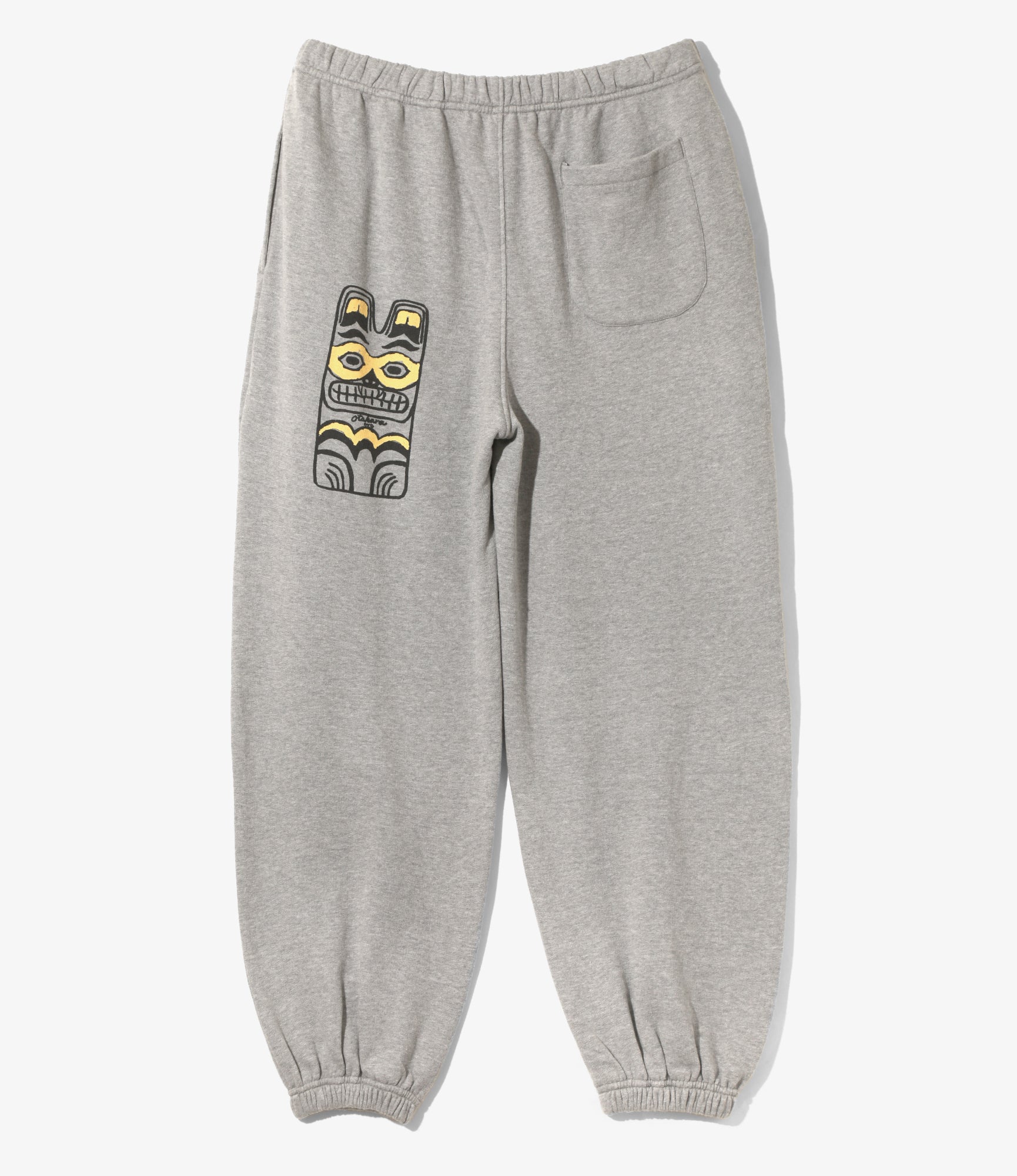 Printed Sweat Pant - H. Grey - Big Bear