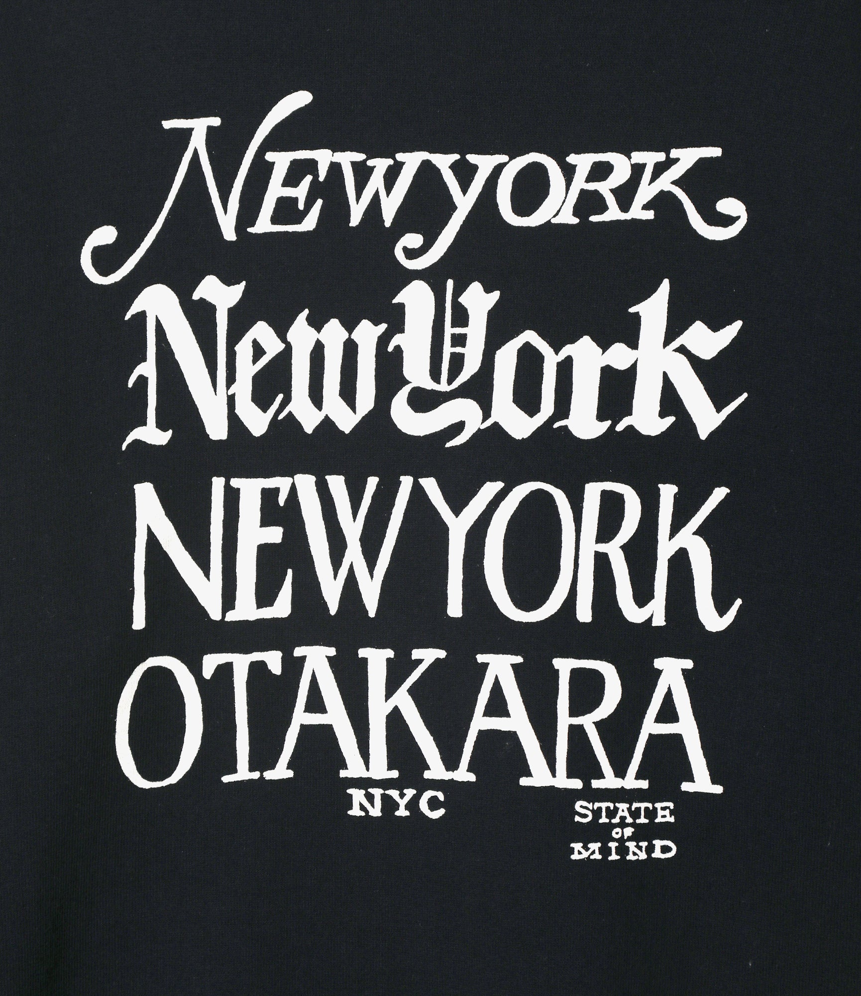 Printed Sweat Shirt - Navy - NYC