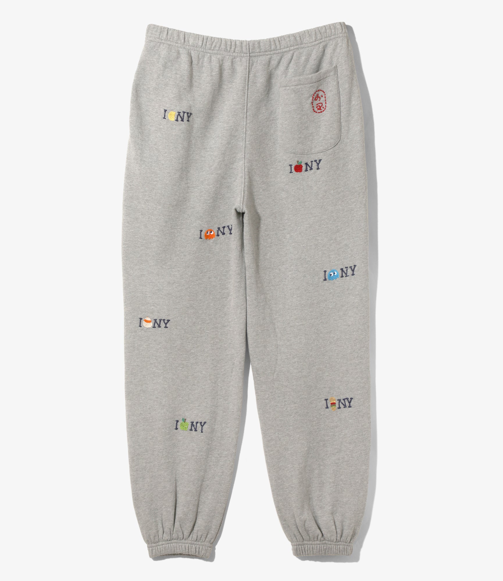Embroidered Sweat Pants - H. Grey - NYC