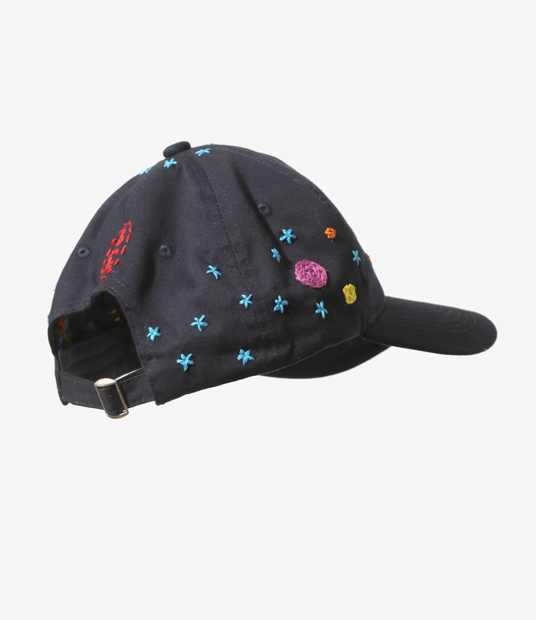 Embroidered Cap - Navy - Saturn & Moon