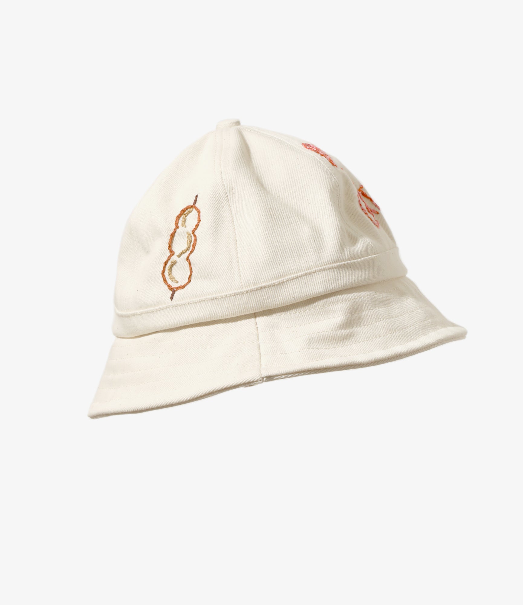 Embroidered Hat - Natural - Born to Eat