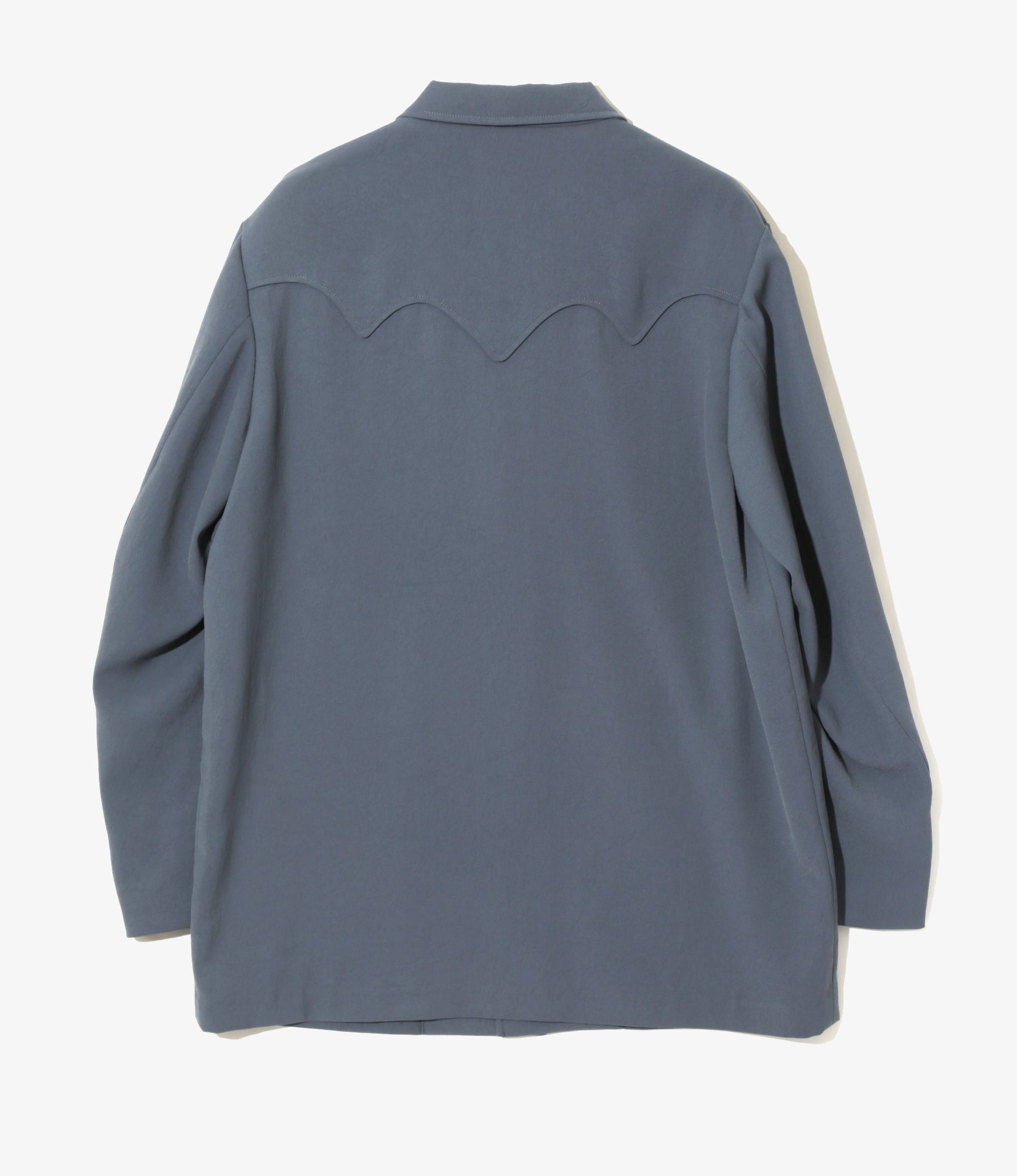 Rancher Coat - Slate Blue - Poly Twill