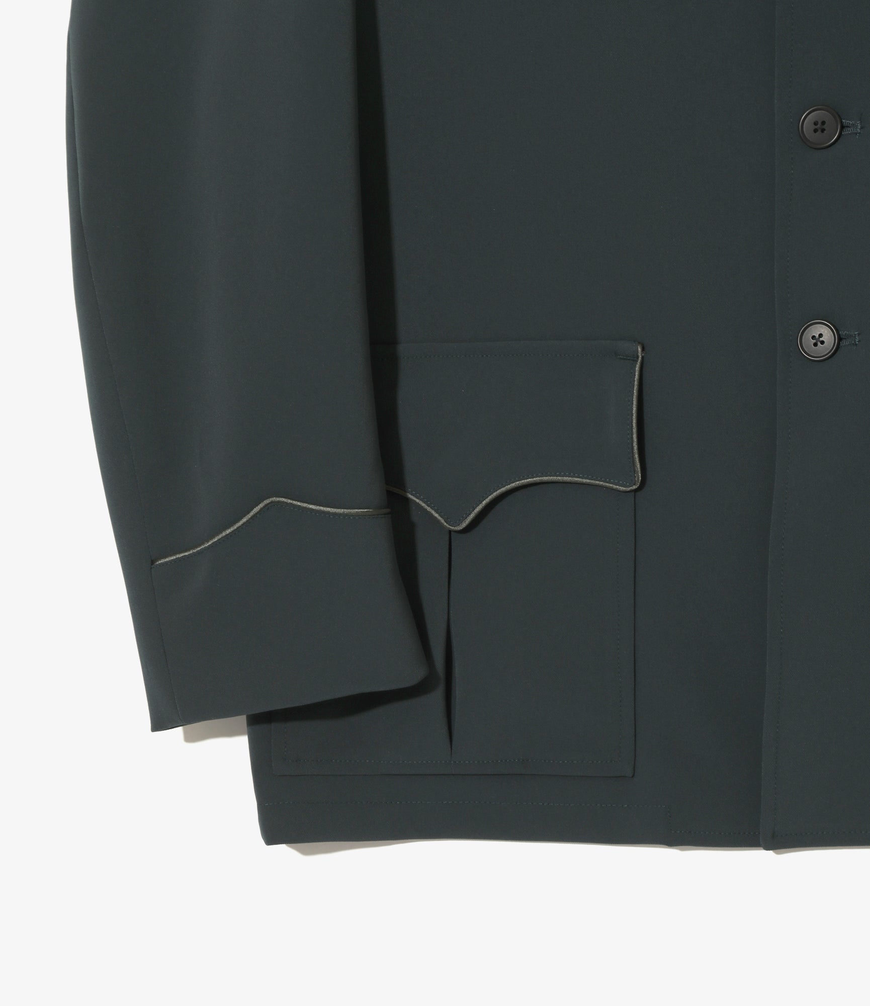 Western Leisure Jacket - Green - Poly Double Cloth