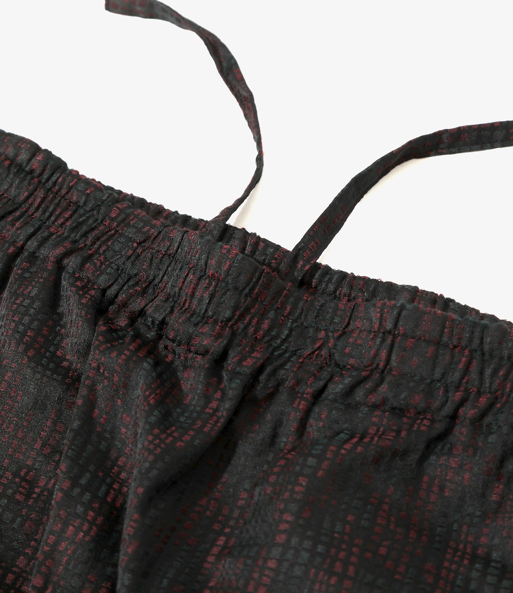 Basketball Short - Red - Tiny Square Jacquard