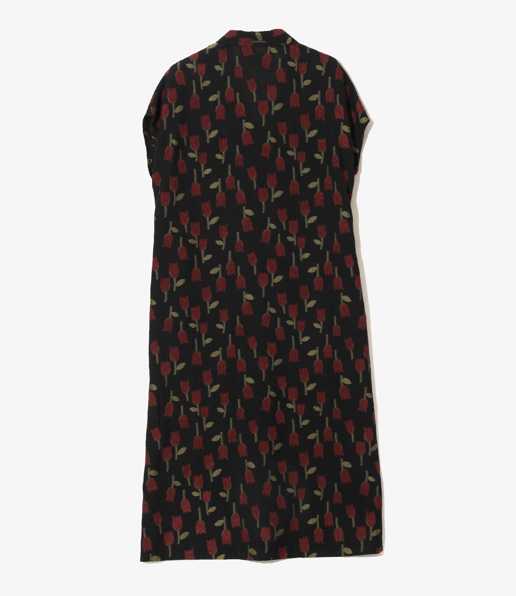 French Sleeve Dress - Dk. Navy - R/W Tulip Jacquard