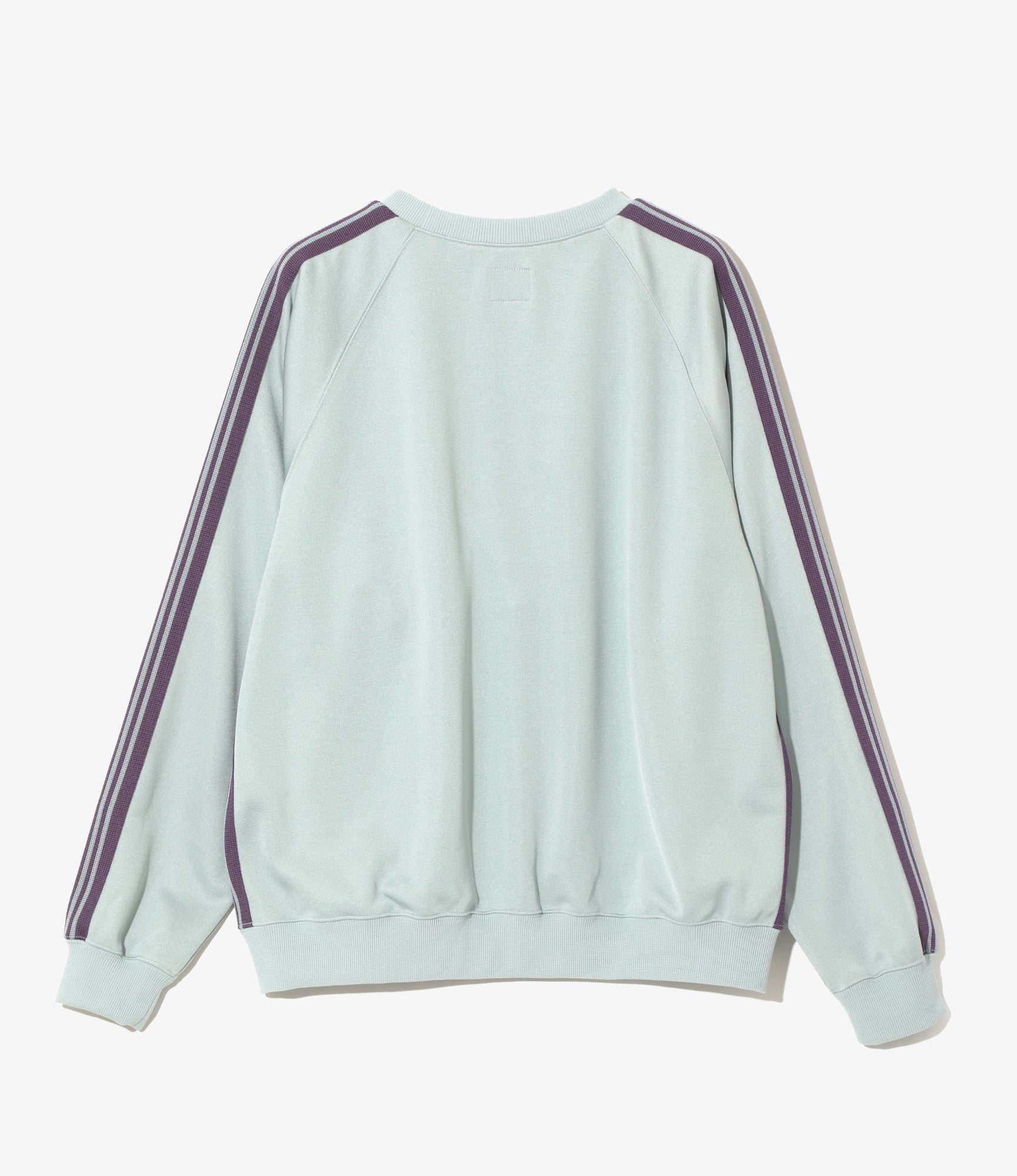 Track Crew Neck Shirt - Sax - Poly Smooth