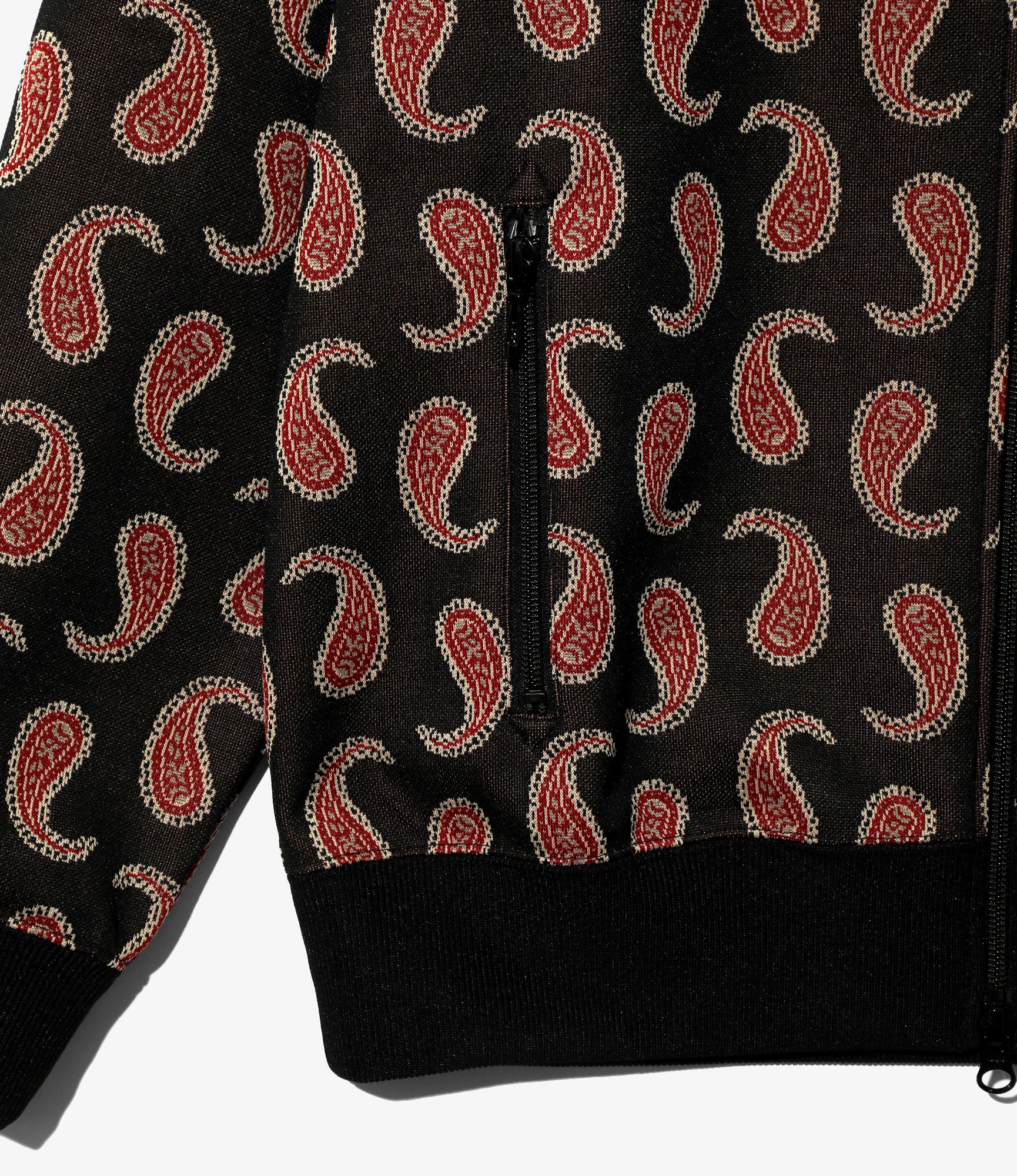 Track Jacket - Paisley - Poly Jacquard